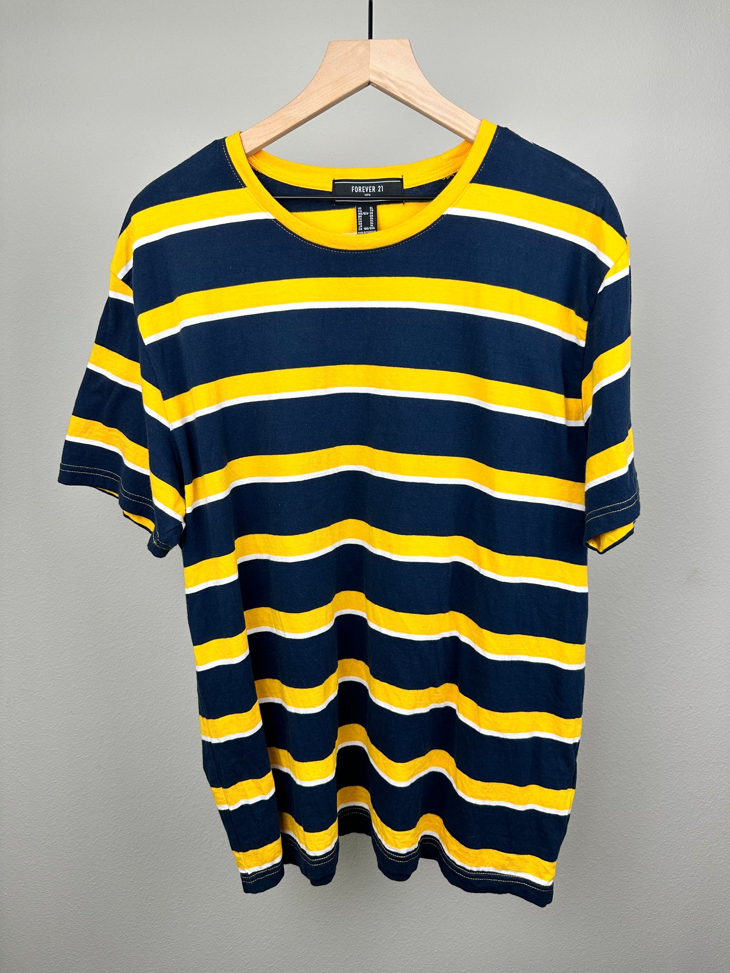 Forever 21 Blue and Gold T-shirt
