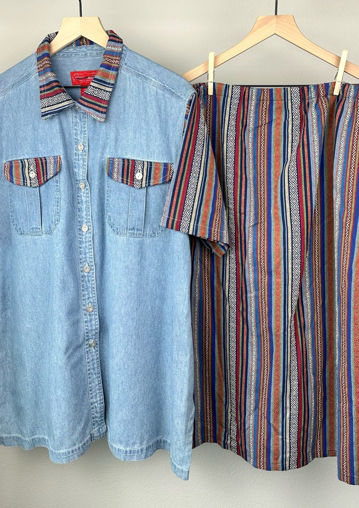 Venezia Denim Shirt-Skirt Set