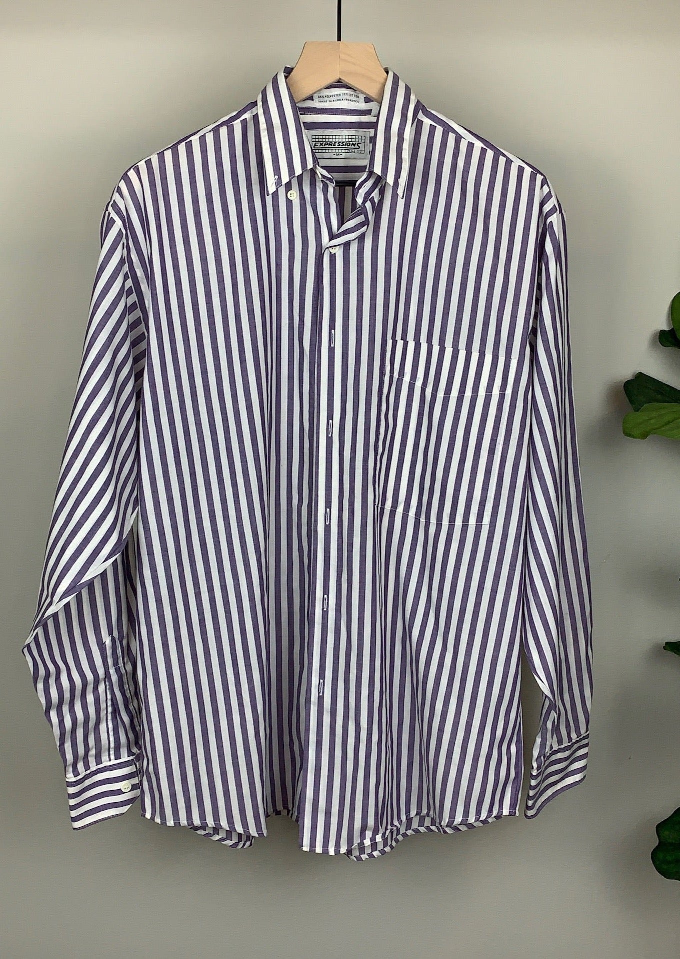 Royal Purple and White Stripes By Expressions