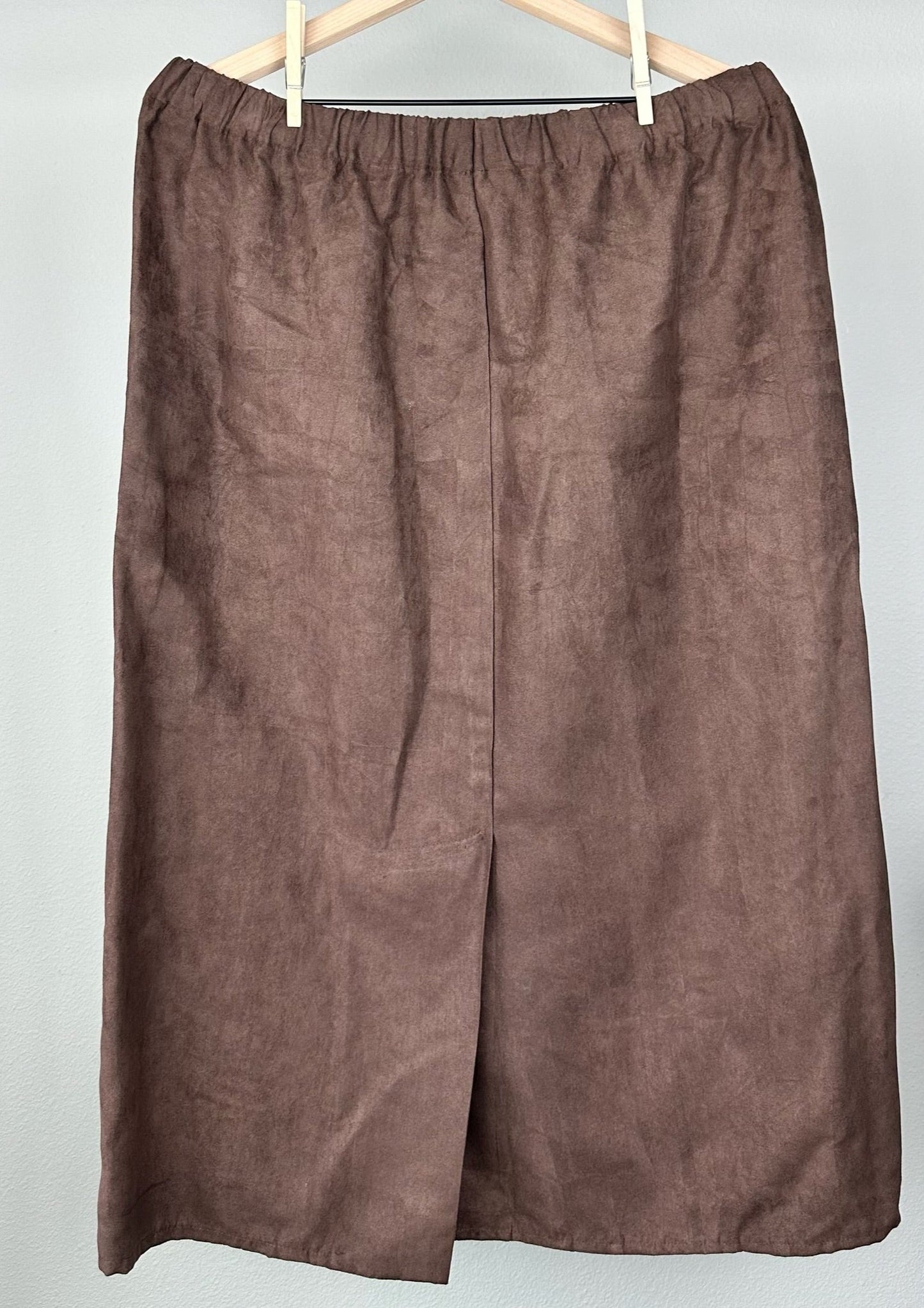Brown Nature Shirt-Skirt Set