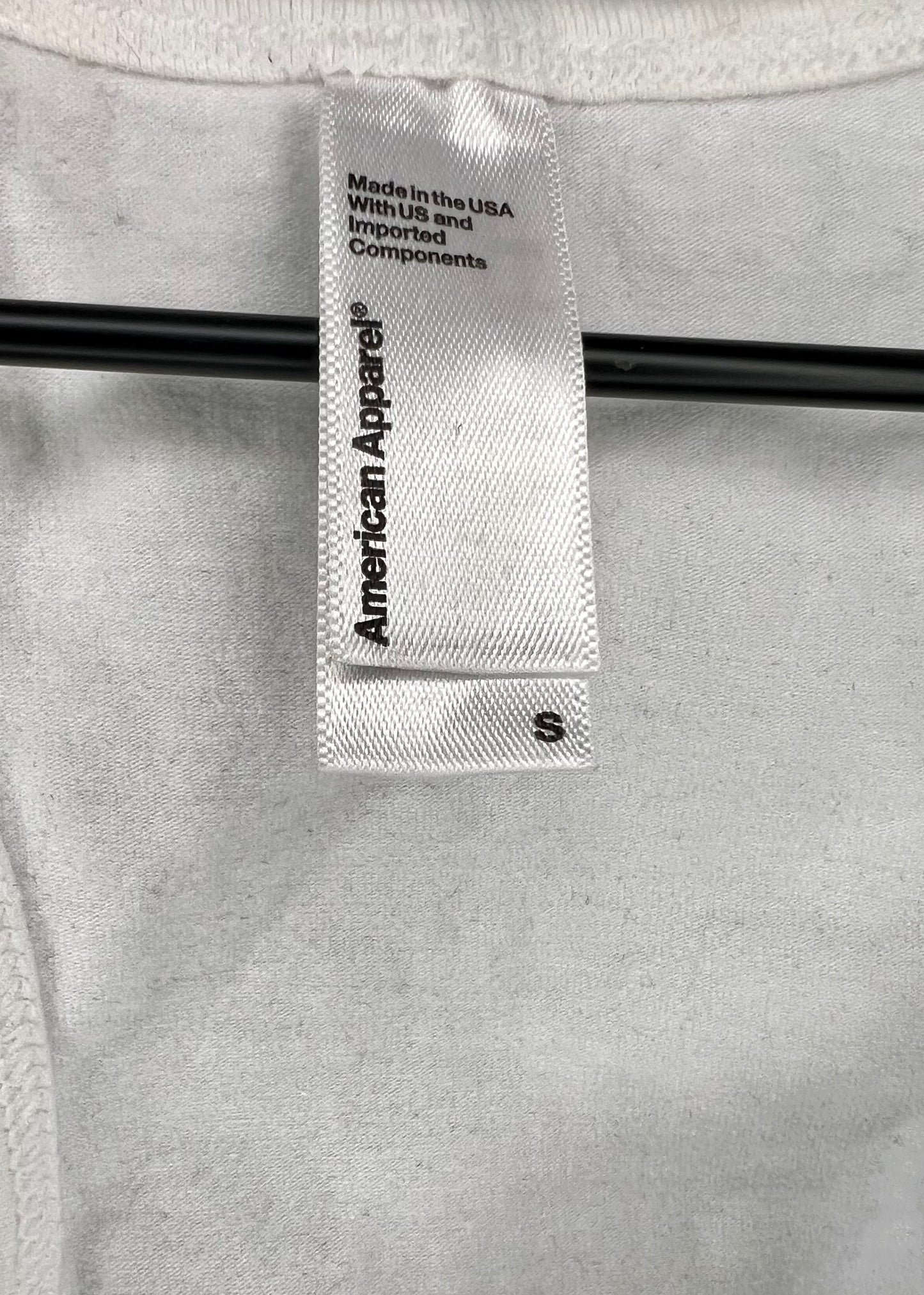 White Cotton Bodysuit By American Apparel