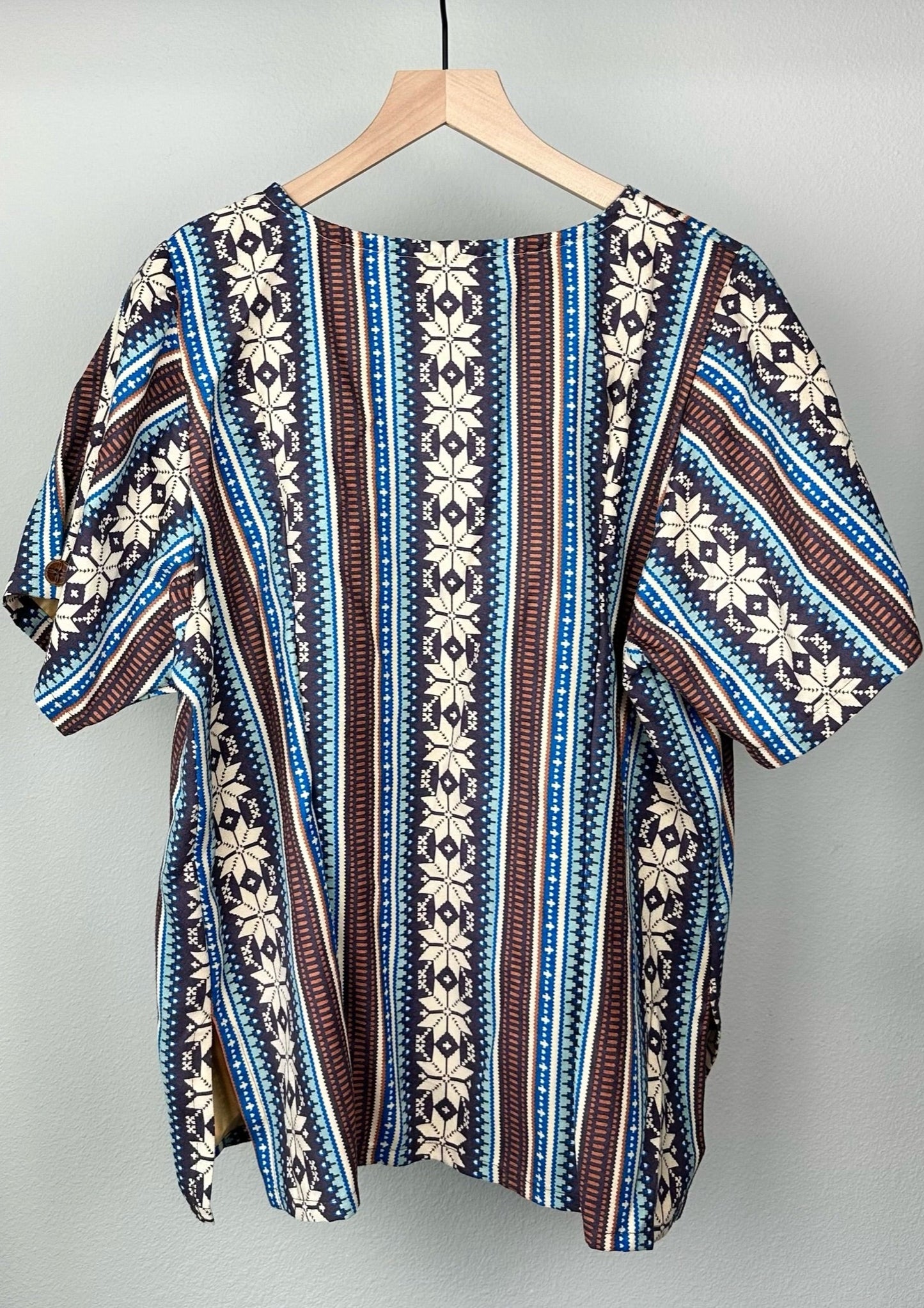Brown Nature Shirt-Skirt Set
