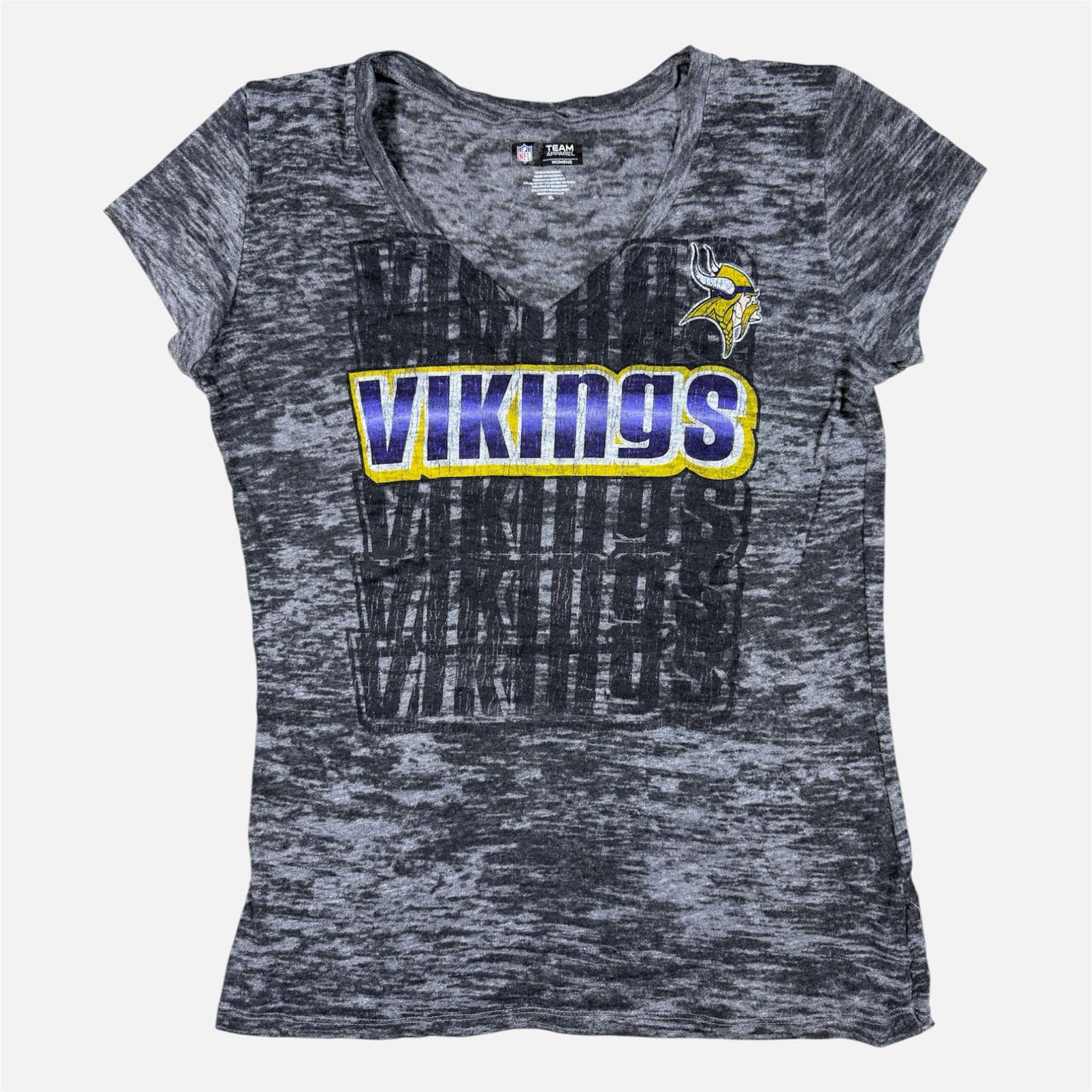 Vickings Grey V Neck TShirt