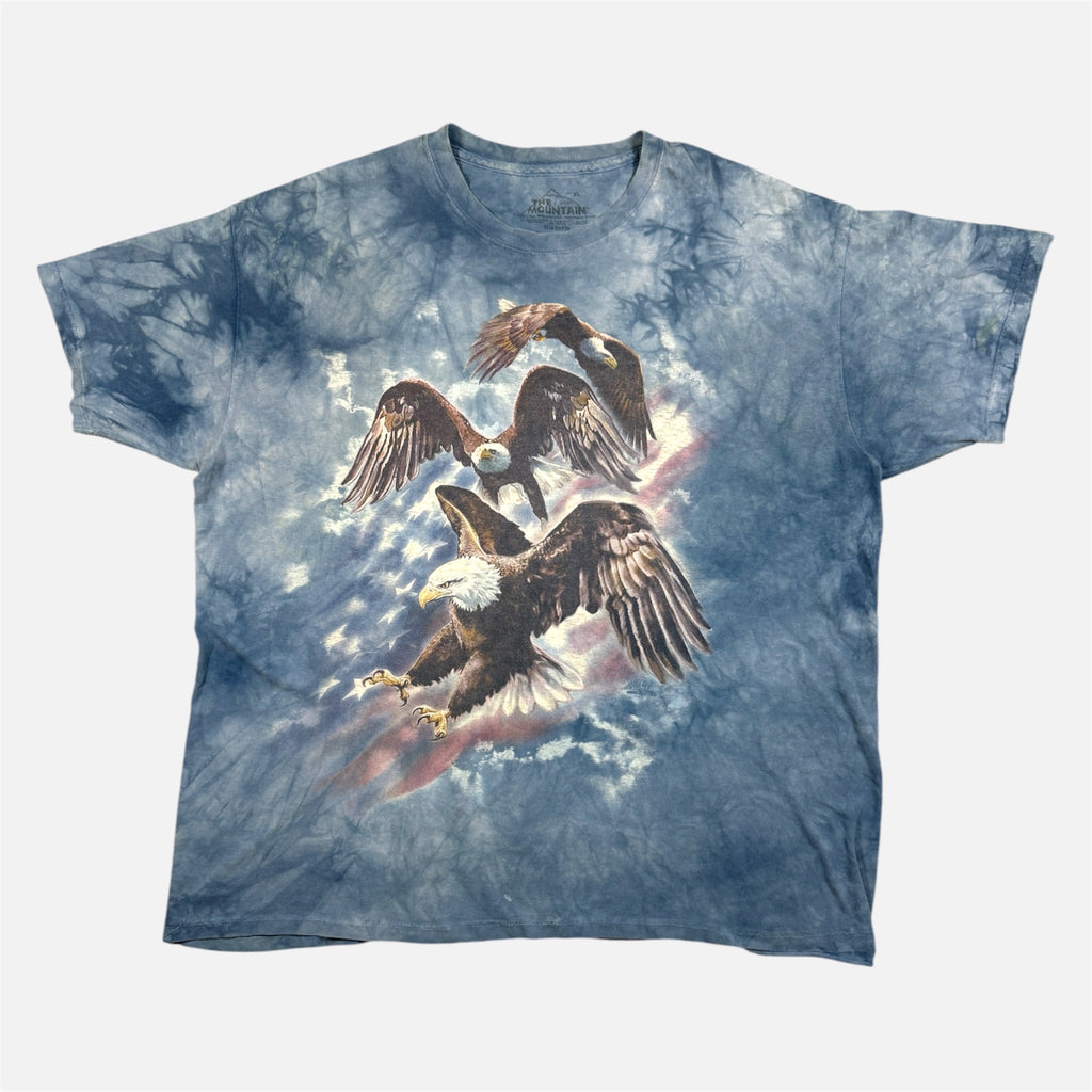 The Mountain Dyed & Printed Blue Eagle TShirt