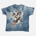 The Mountain Dyed & Printed Blue Eagle TShirt