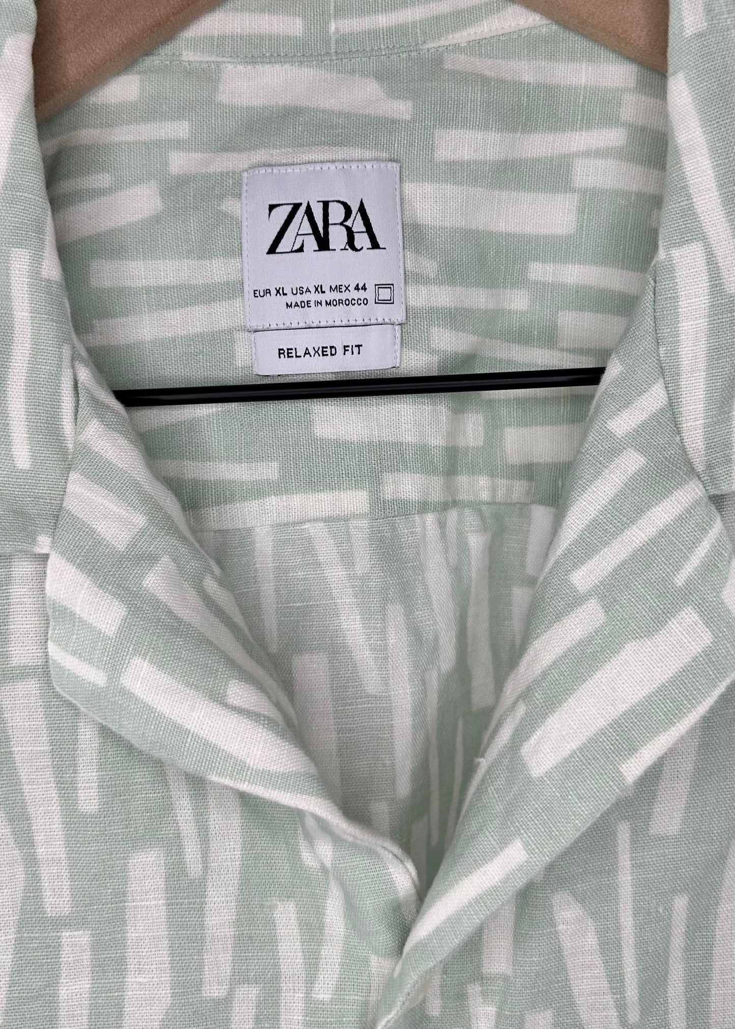 Green Button Up by Zara