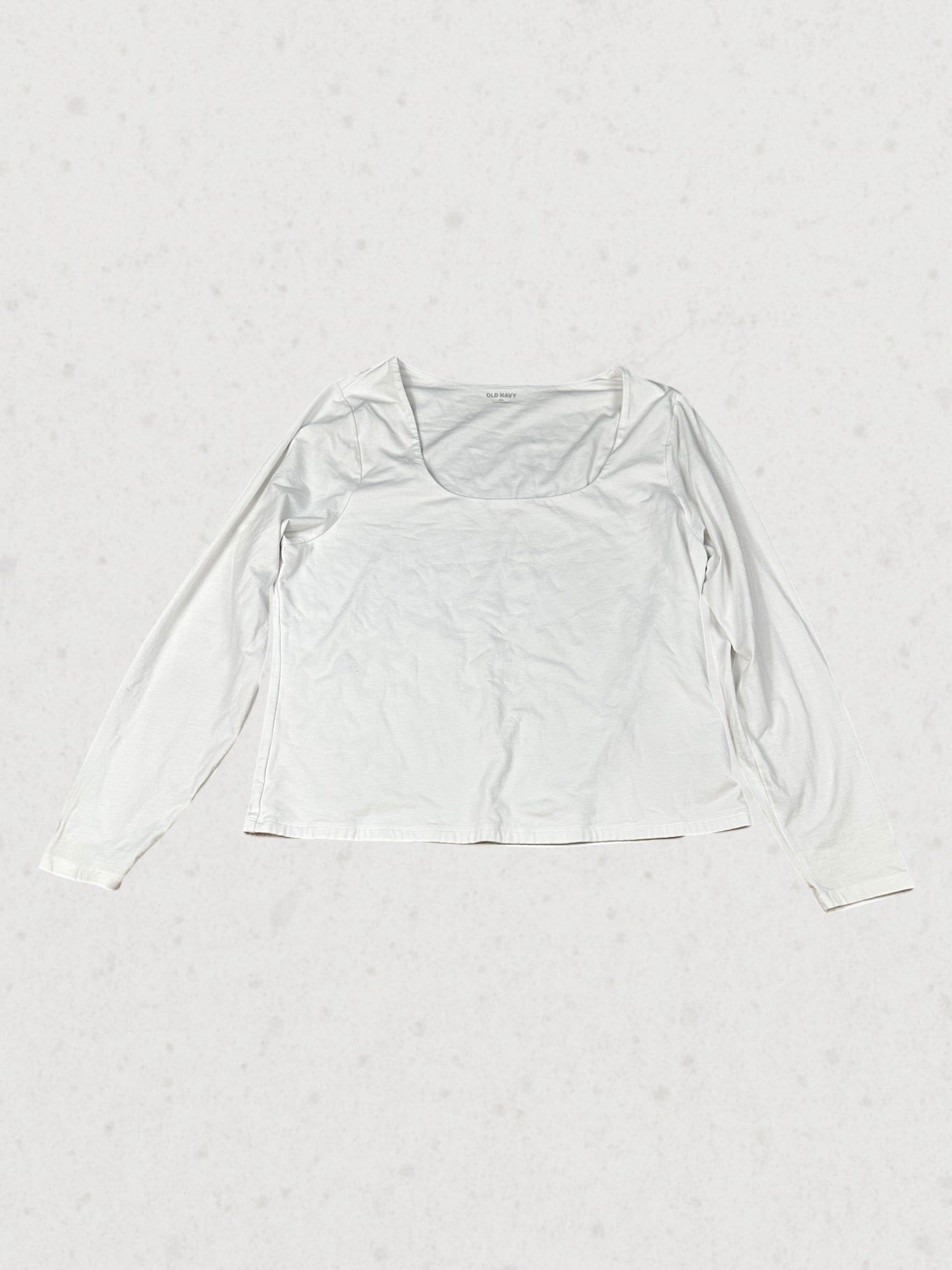 Womens White Long Sleeve Top