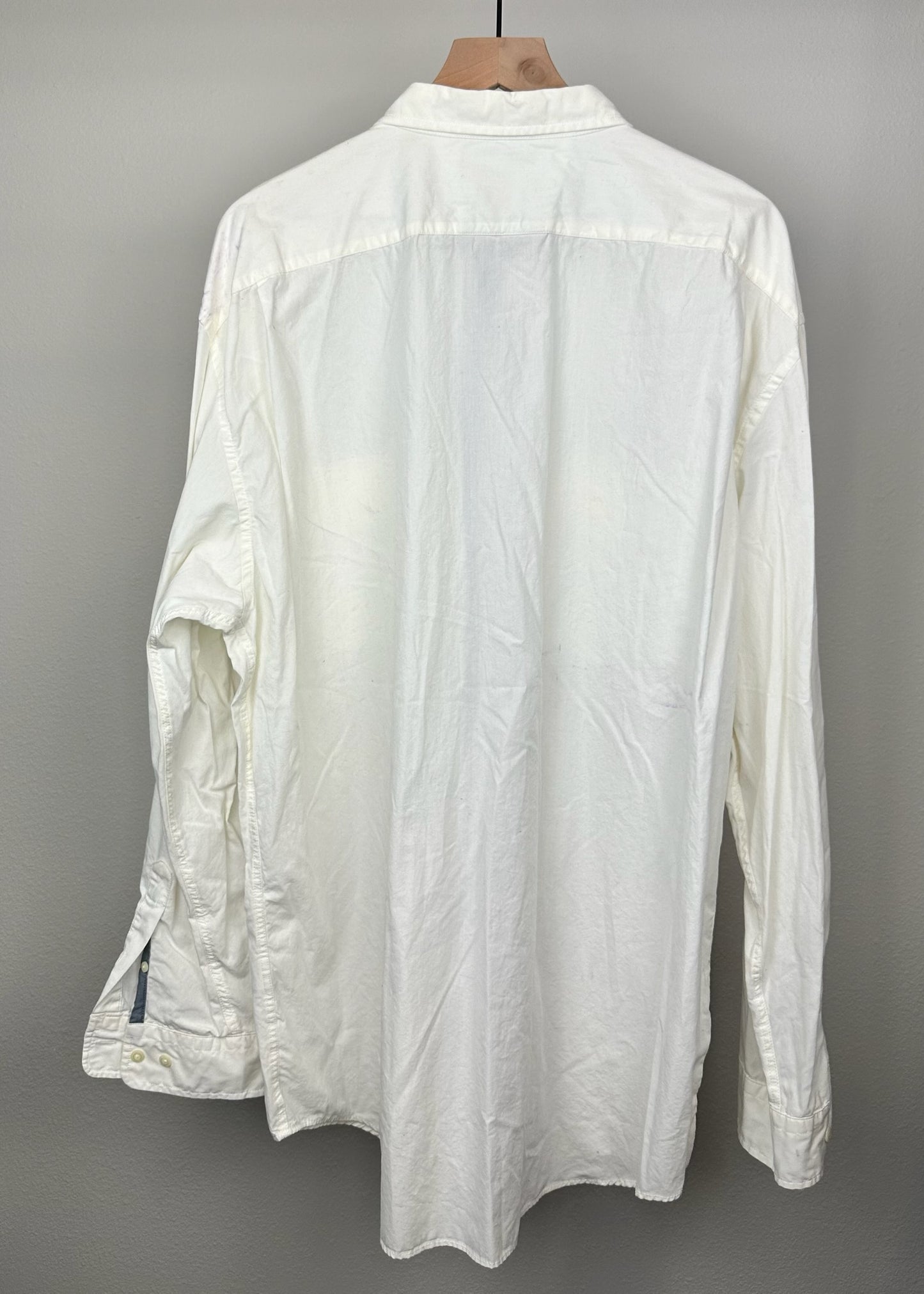 White Long Sleeve Button Up By Nautica