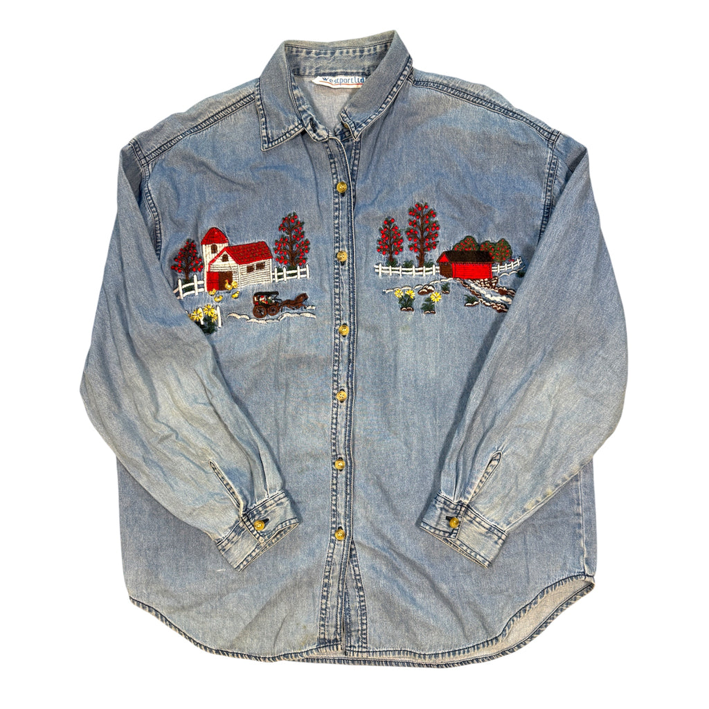 Westport Ltd. Farming Denim Button Up