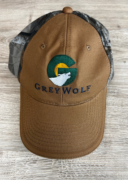 Grey Wolf Camo Hat