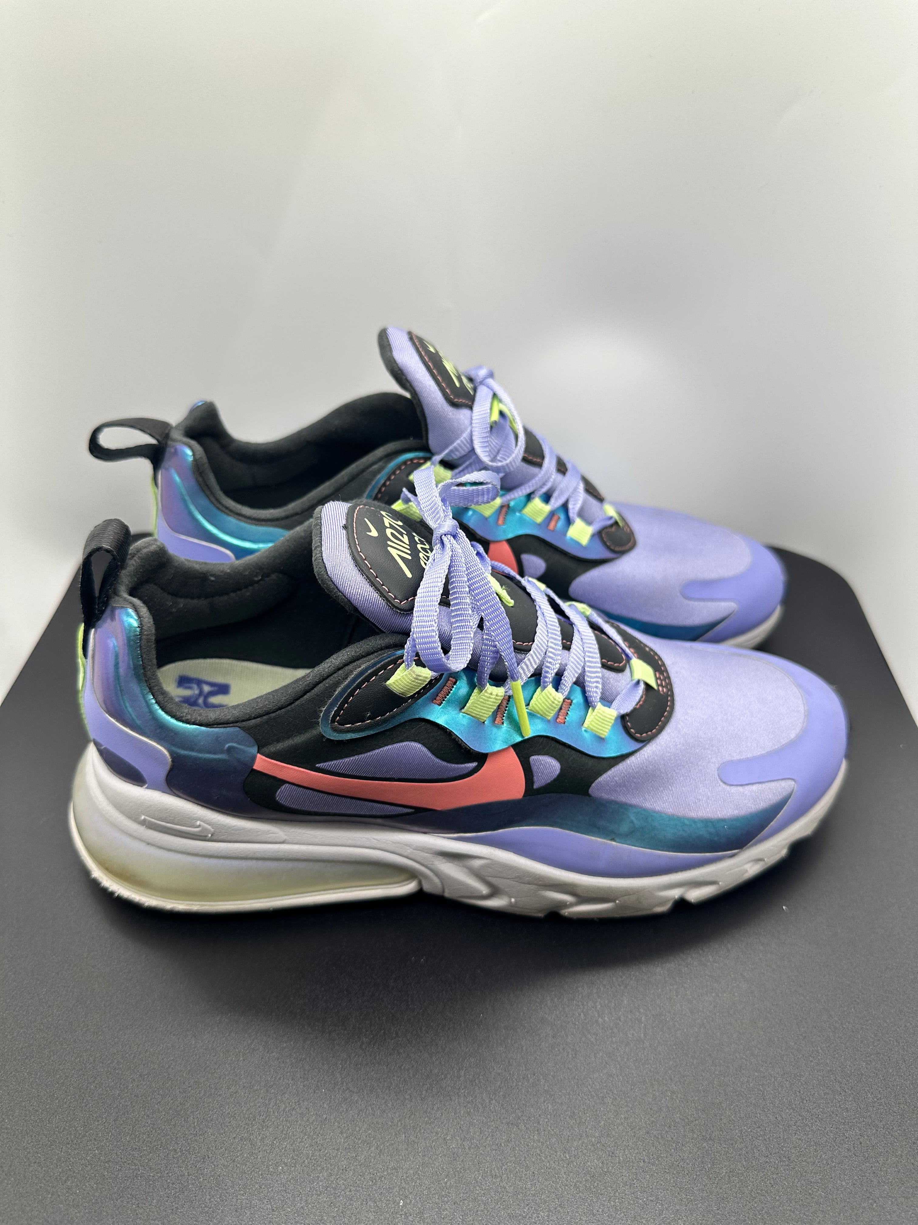 Nike Air Max 270 React Smoke Grey Sunblush Purple (Women's 9)