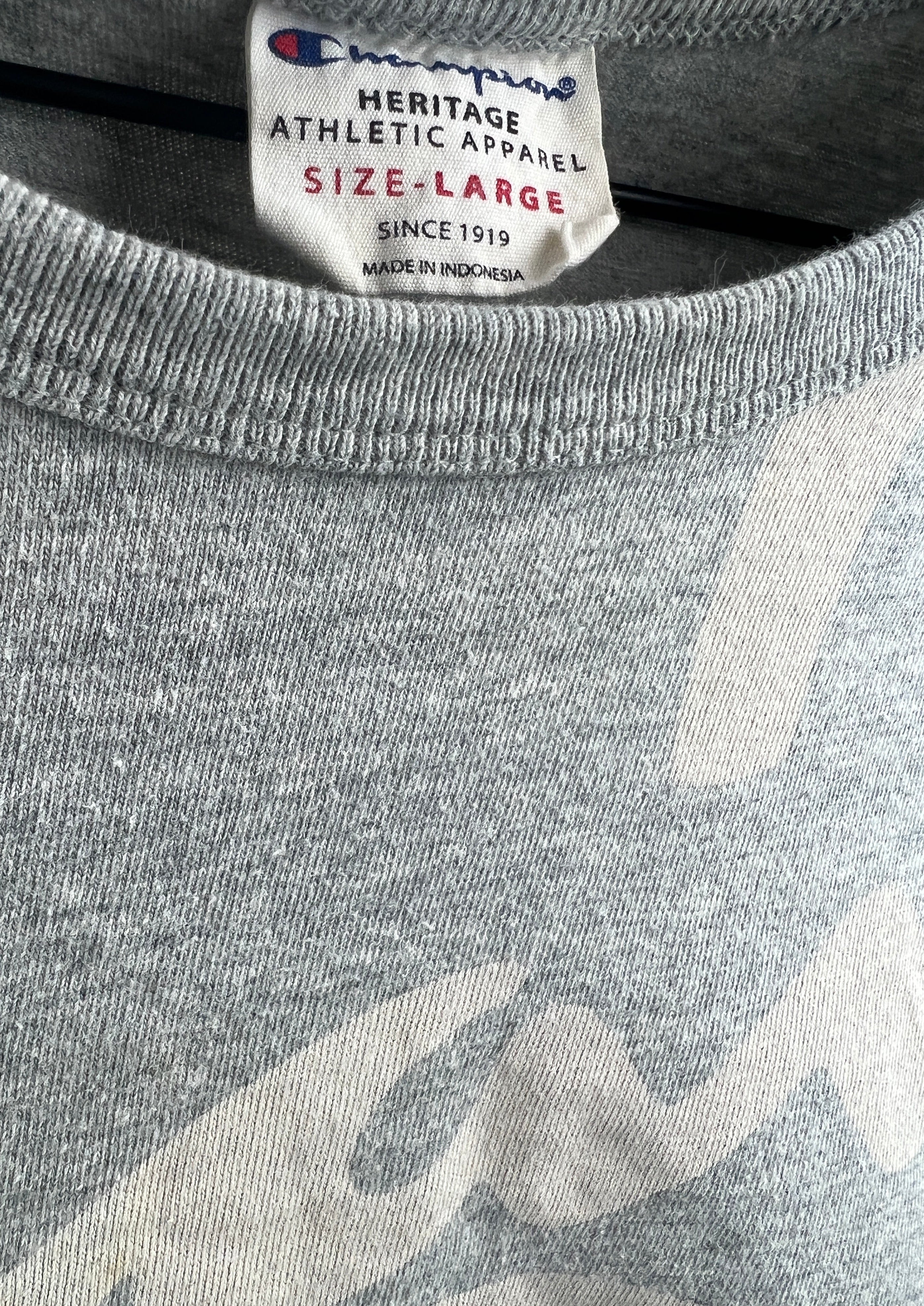Grey Graphic Champion T-Shirt