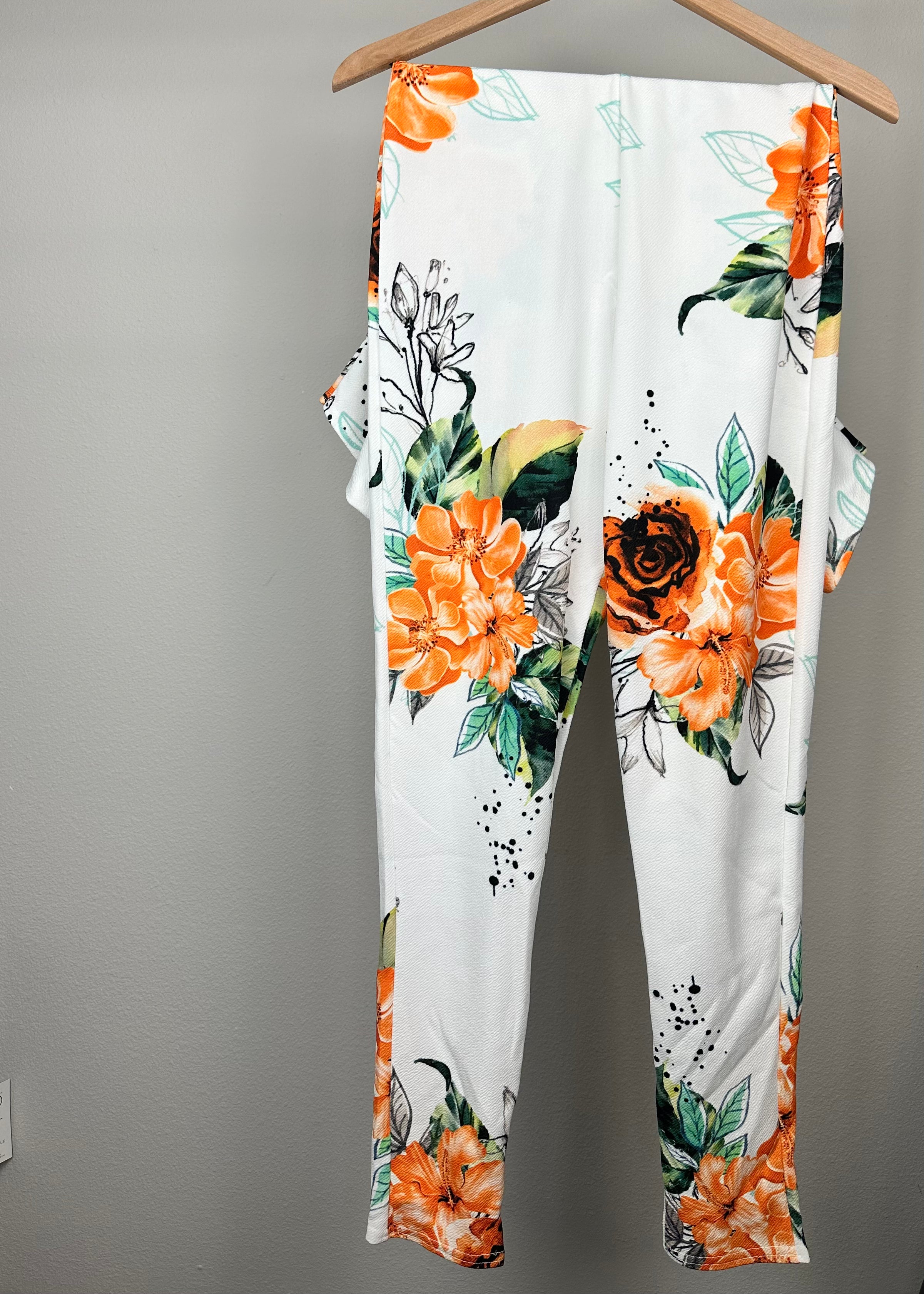 Orange Flower Jumper By Pretty Little Thing