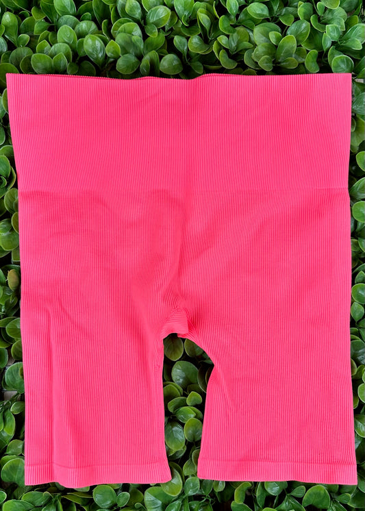 Neon Pink Biker Shorts By Wild Fable