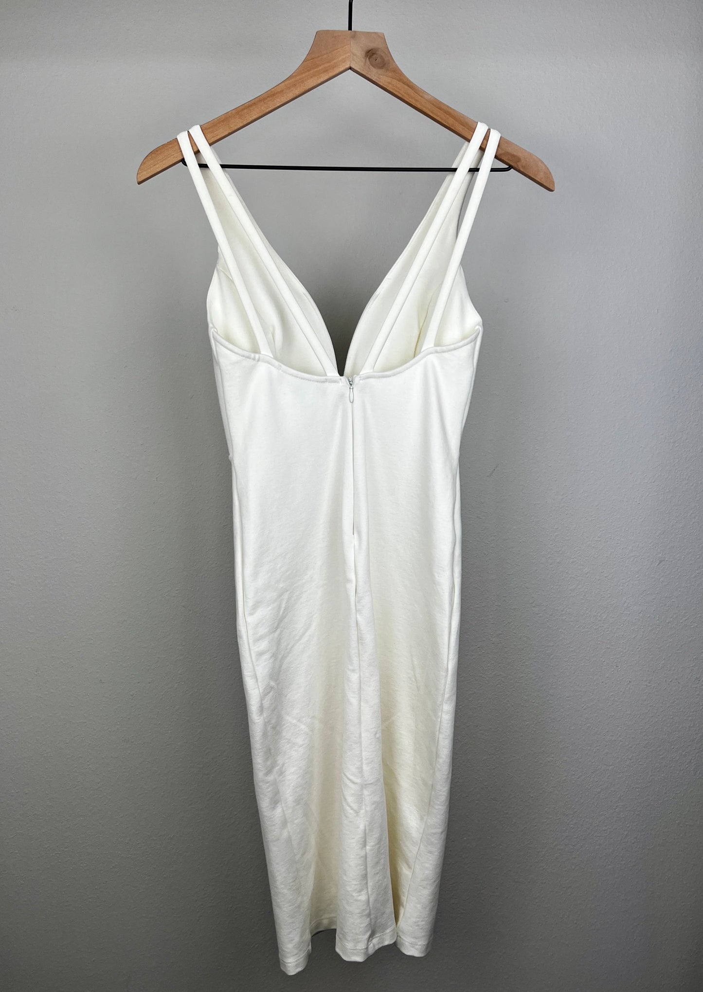 White V Neck Dress By Lulus
