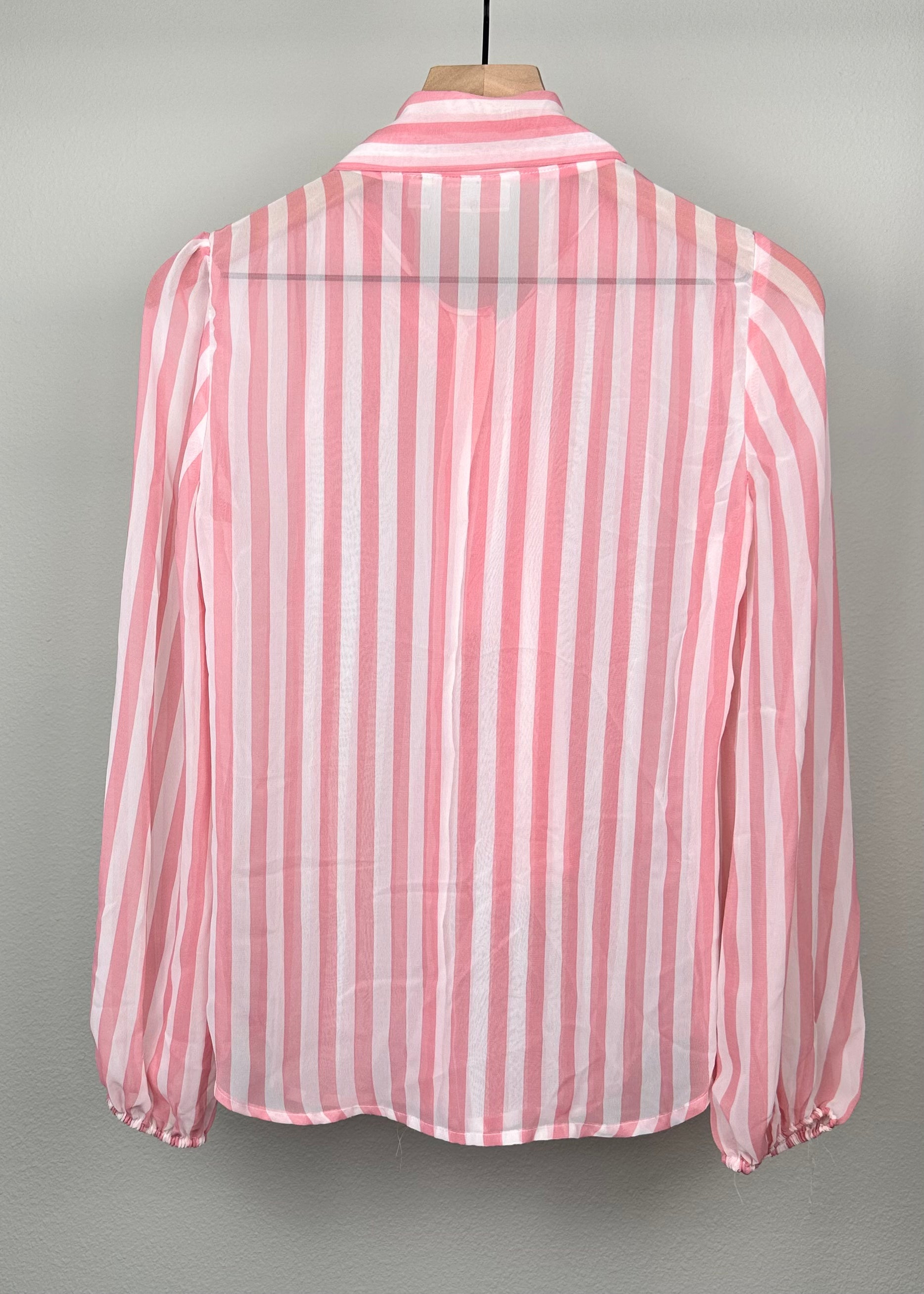 Pink Stripe Blouse By NY&Company X Eva Mendes