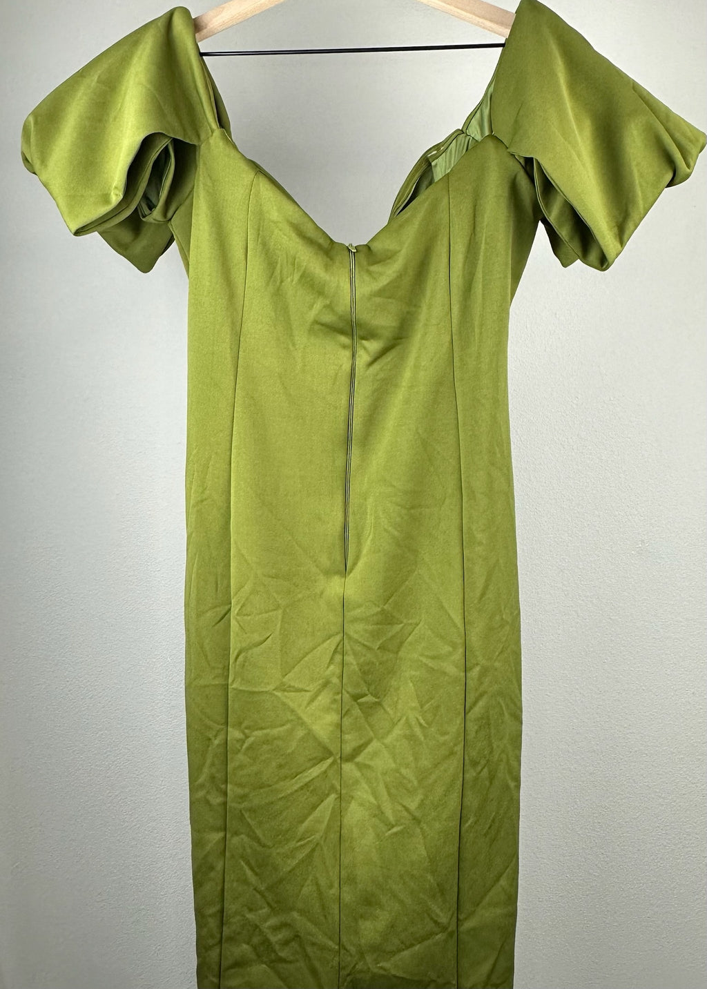 Olive Off The Shoulder Dress by ASOS