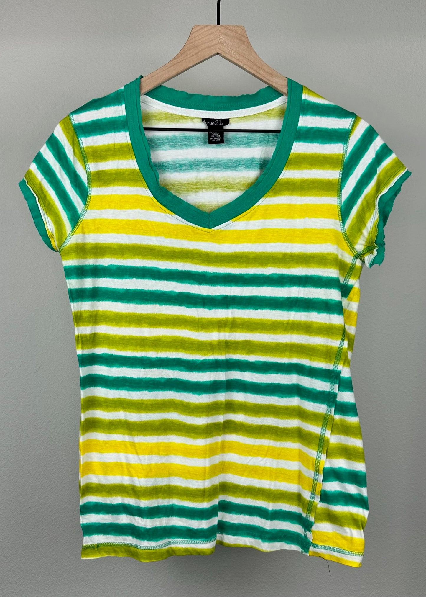 Green and Yellow Shirt by Rue 21