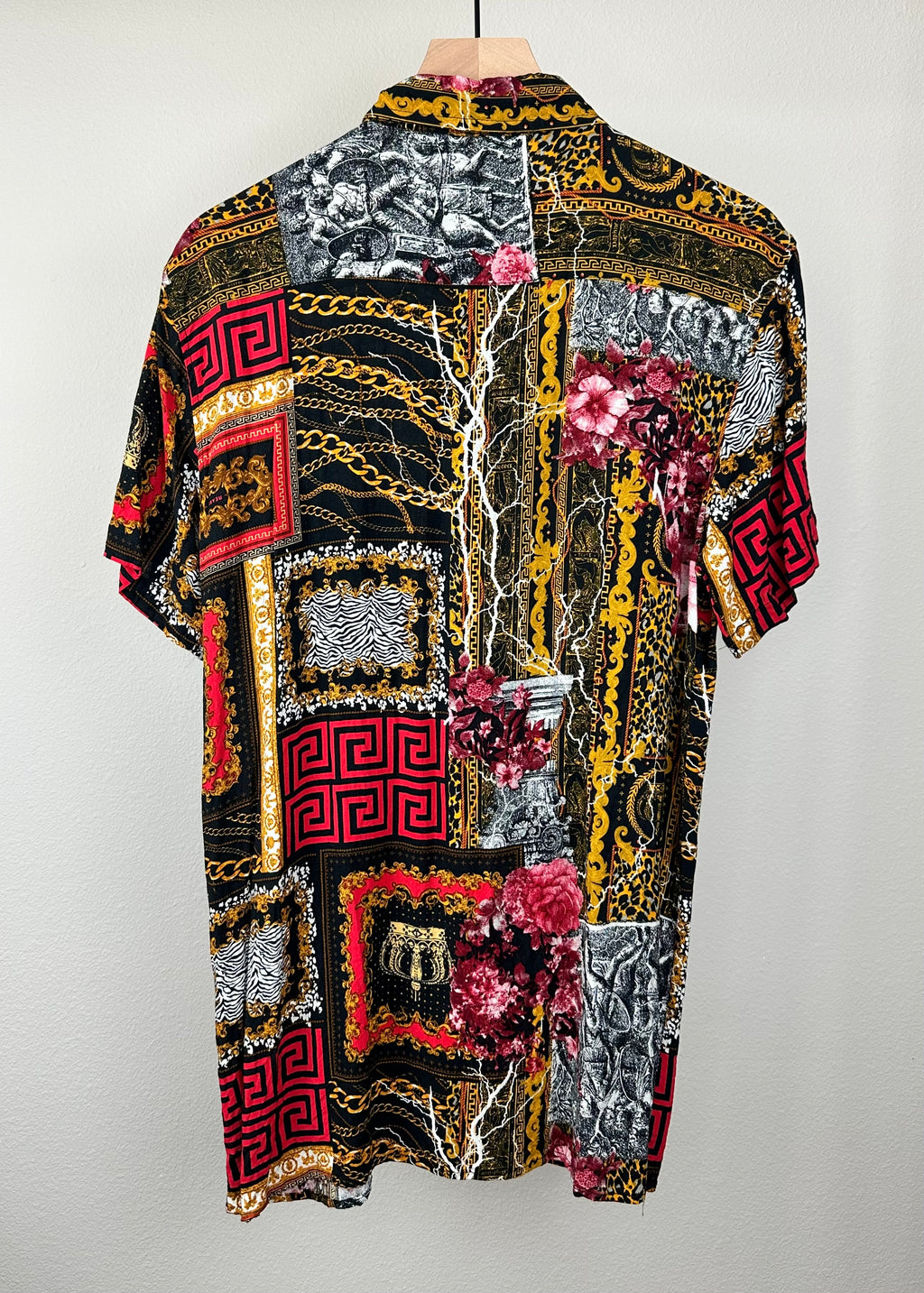 Red, Black and Gold Button Up By Reason