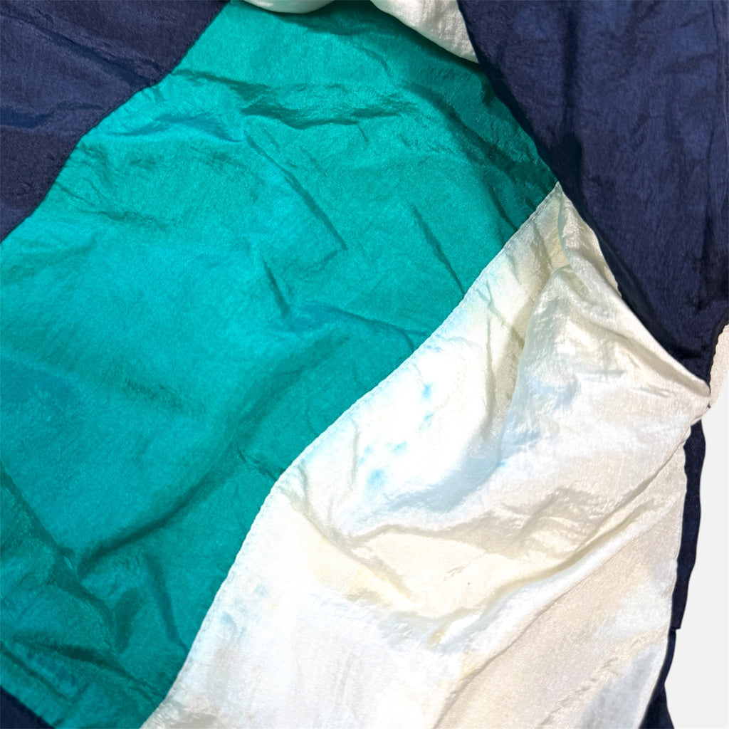 Champion Blue White and Black Colorblock Windbreaker