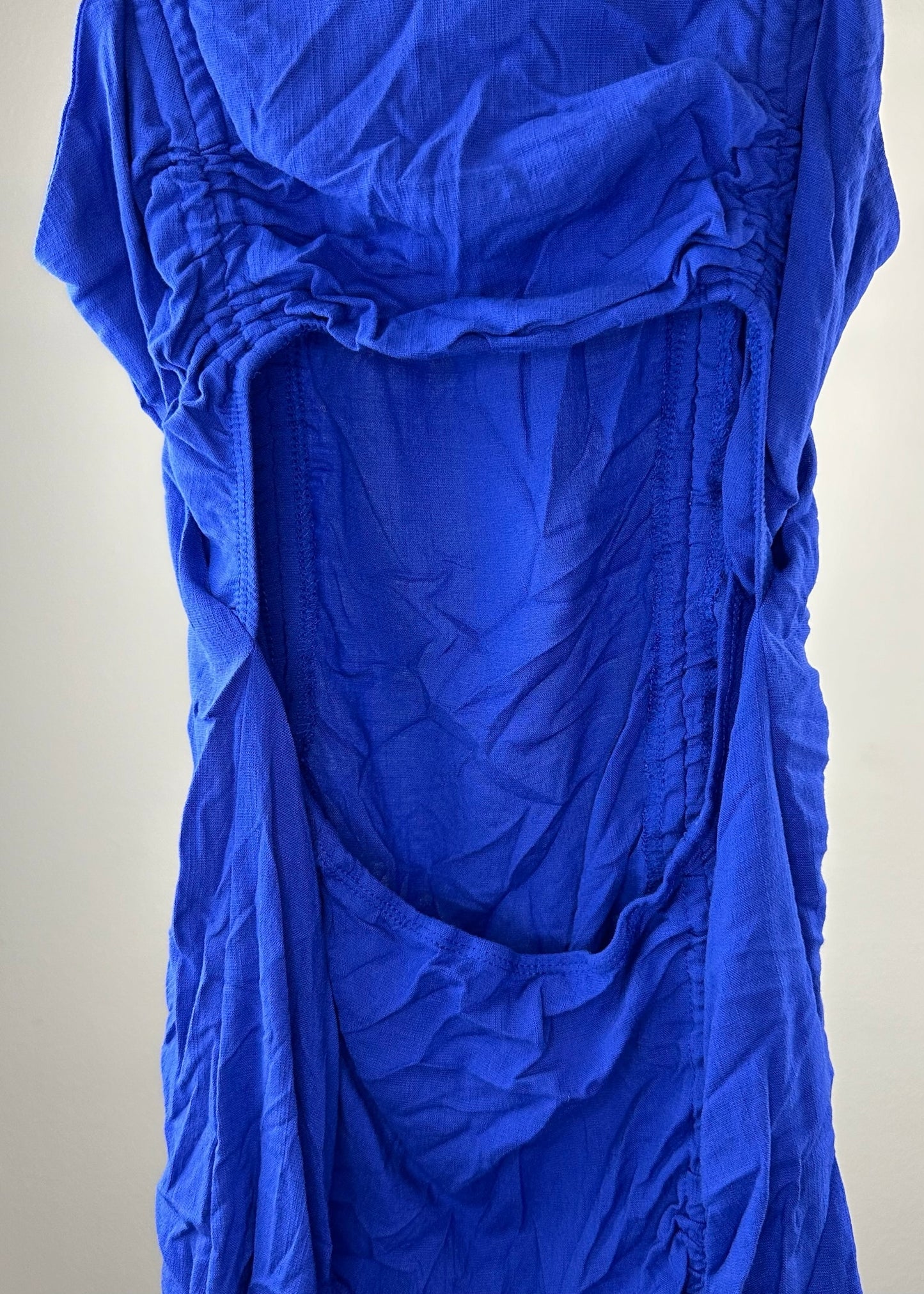 Wild Fable Blue Ruched Cutout Dress