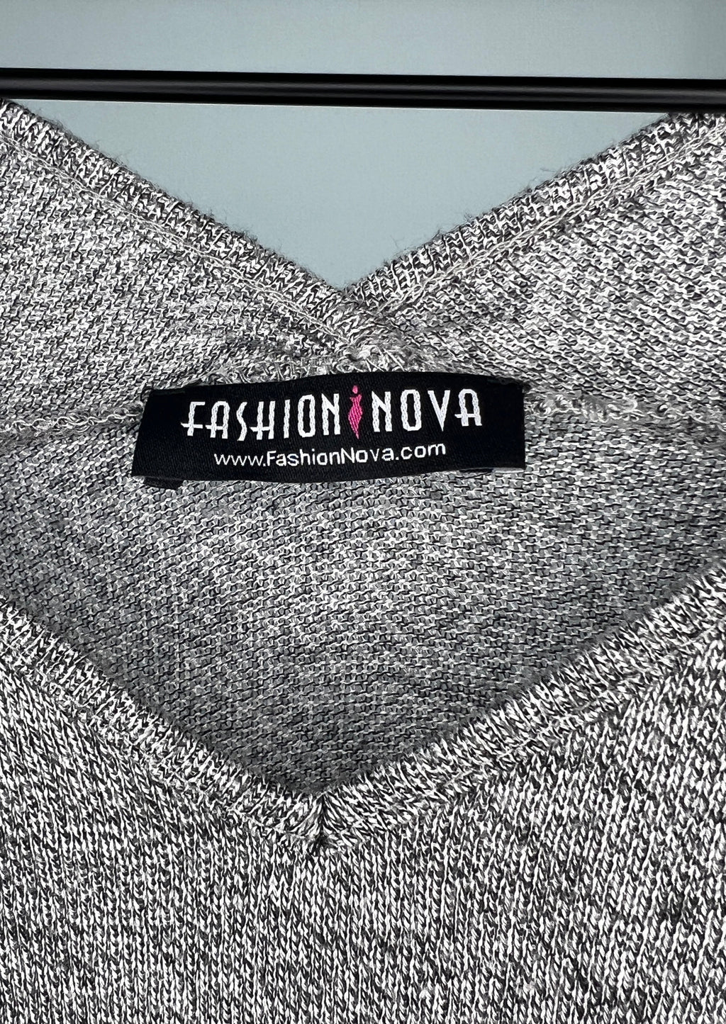 Grey Long Sleeve Top with Arm Patches