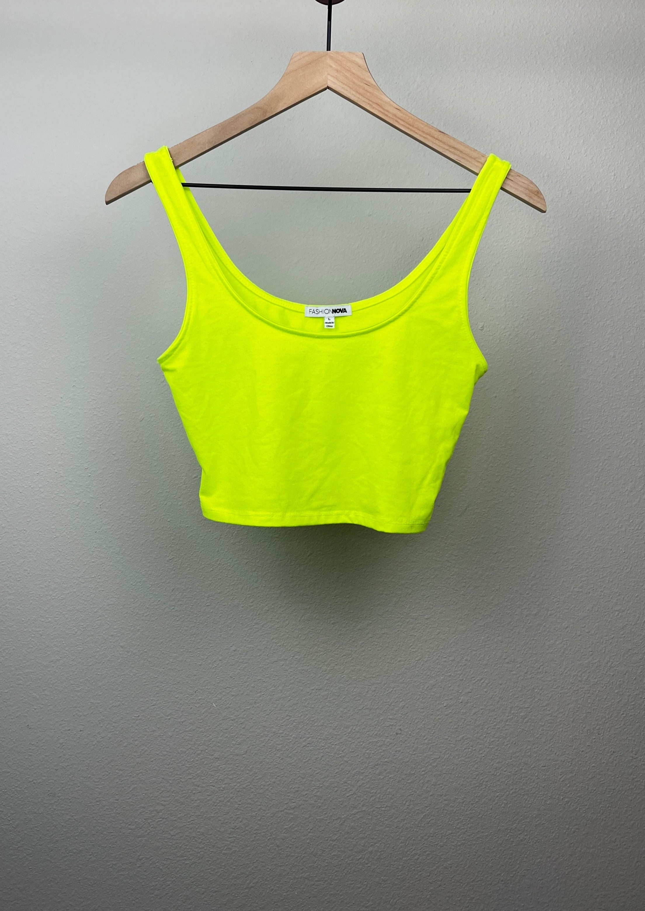 Neon Green Crop Top