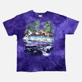 The Mountain Dyed & Printed Purple Horse TShirt