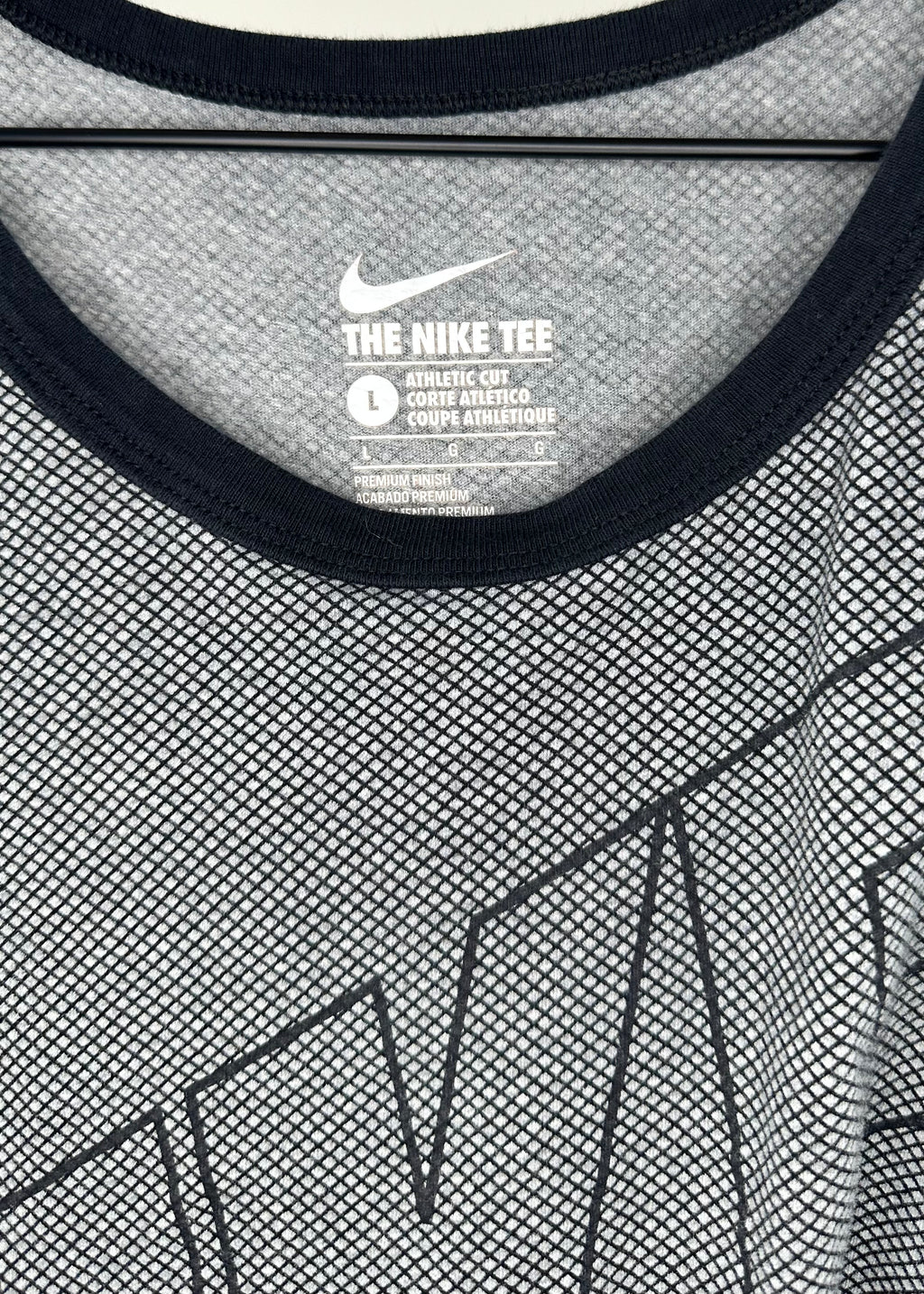 Grey and Black Tank Top By Nike