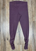 Burgundy Scrunch Leggings