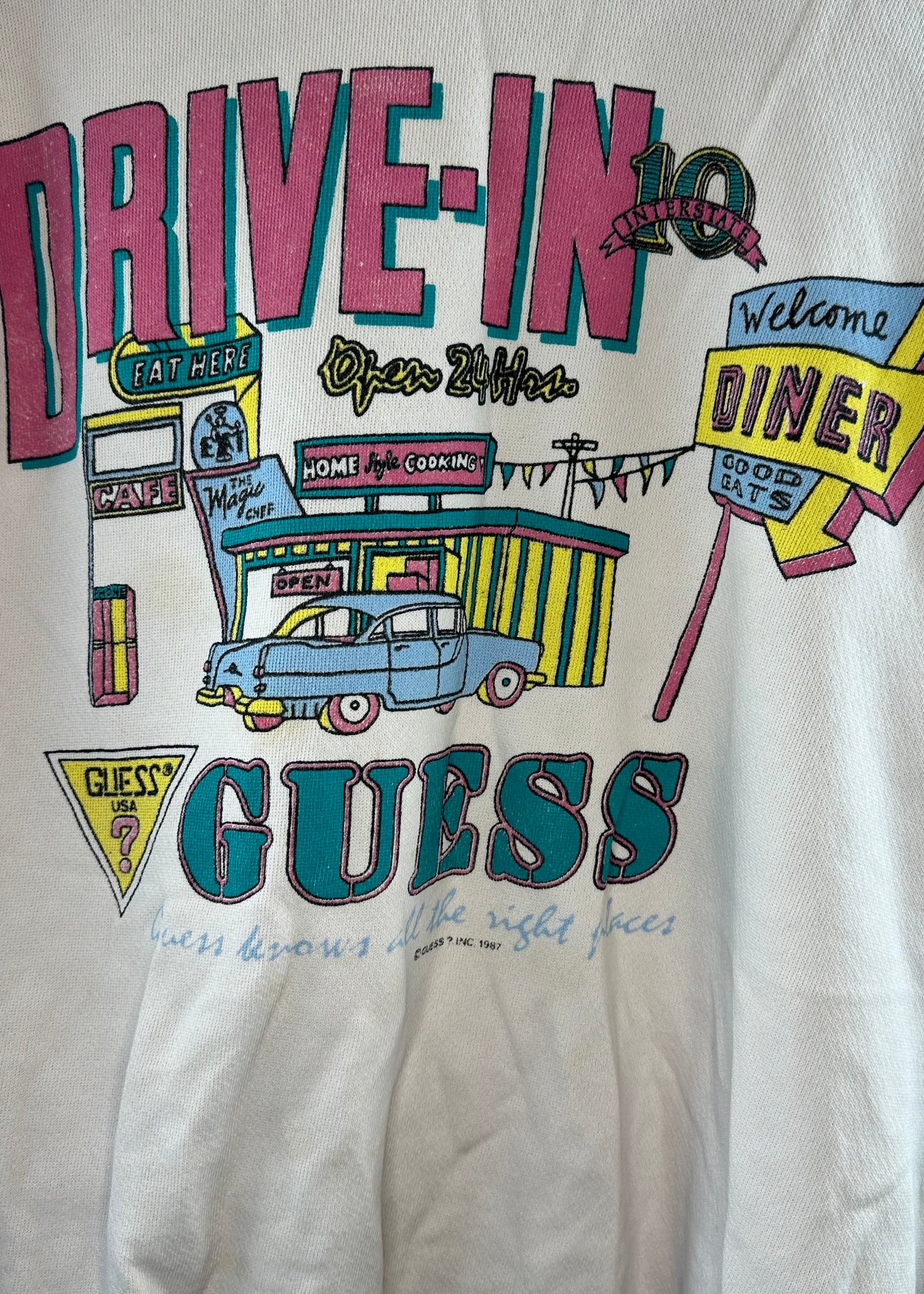 Drive-In Sweatshirt By Guess