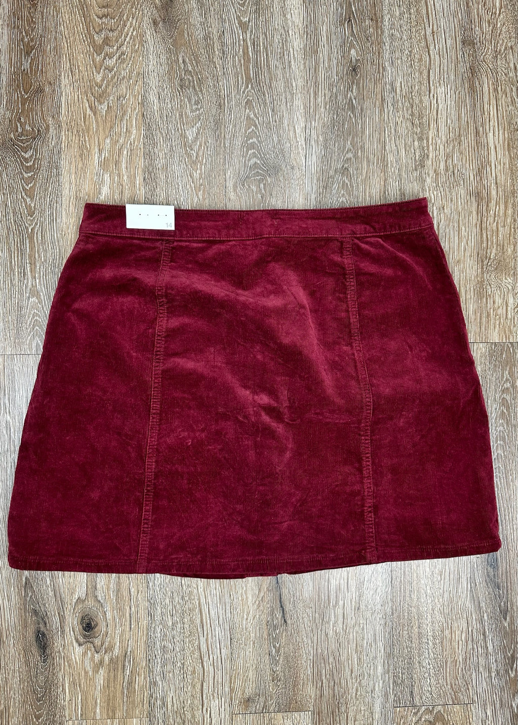 Burgundy Corduroy Skirt by Maurices