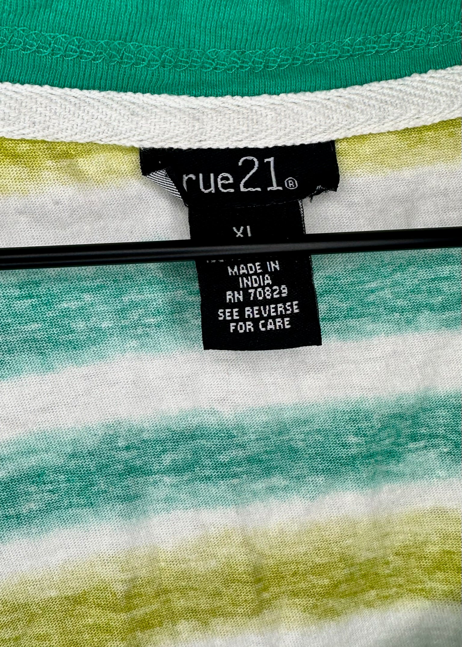Green and Yellow Shirt by Rue 21