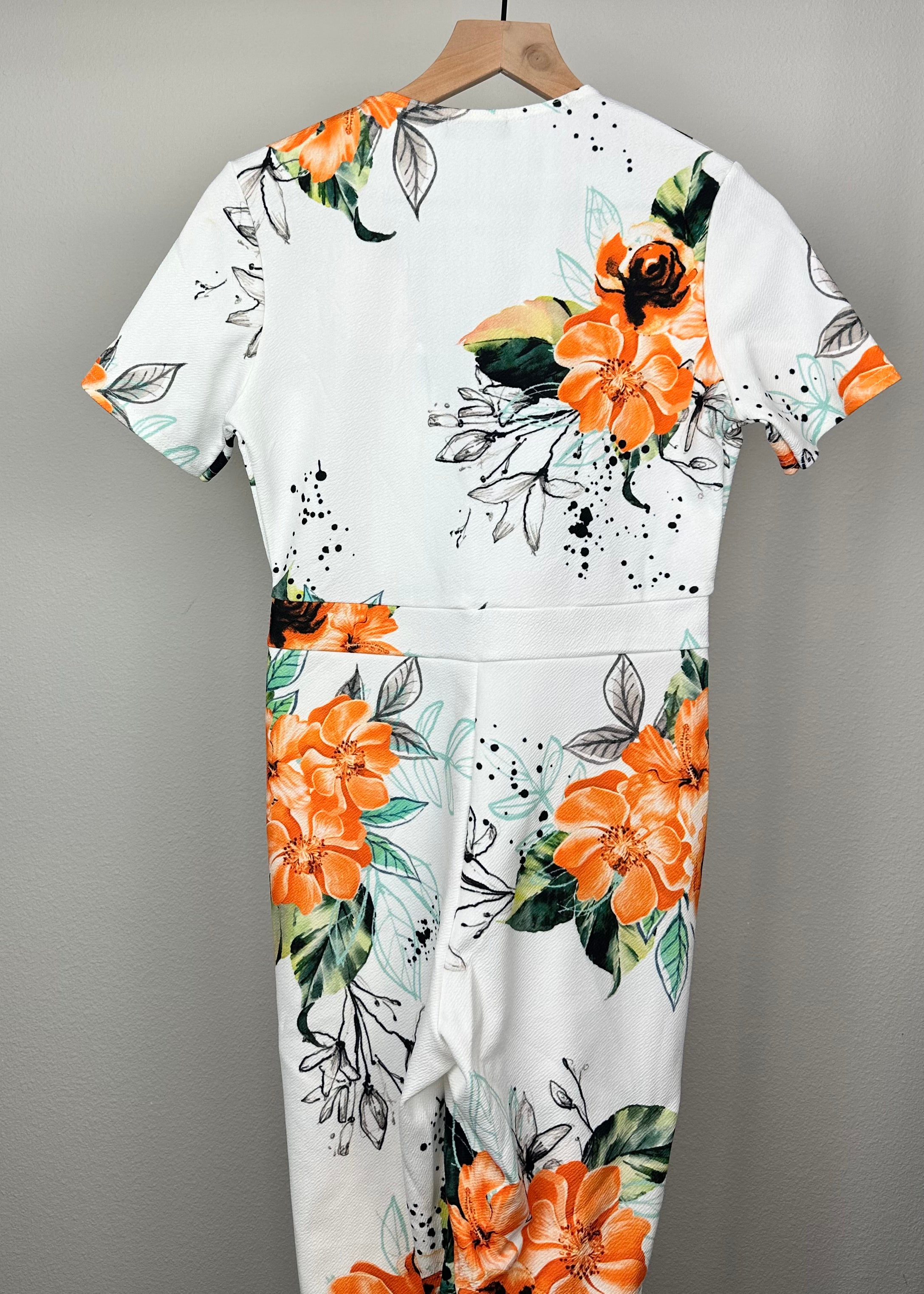 Orange Flower Jumper By Pretty Little Thing