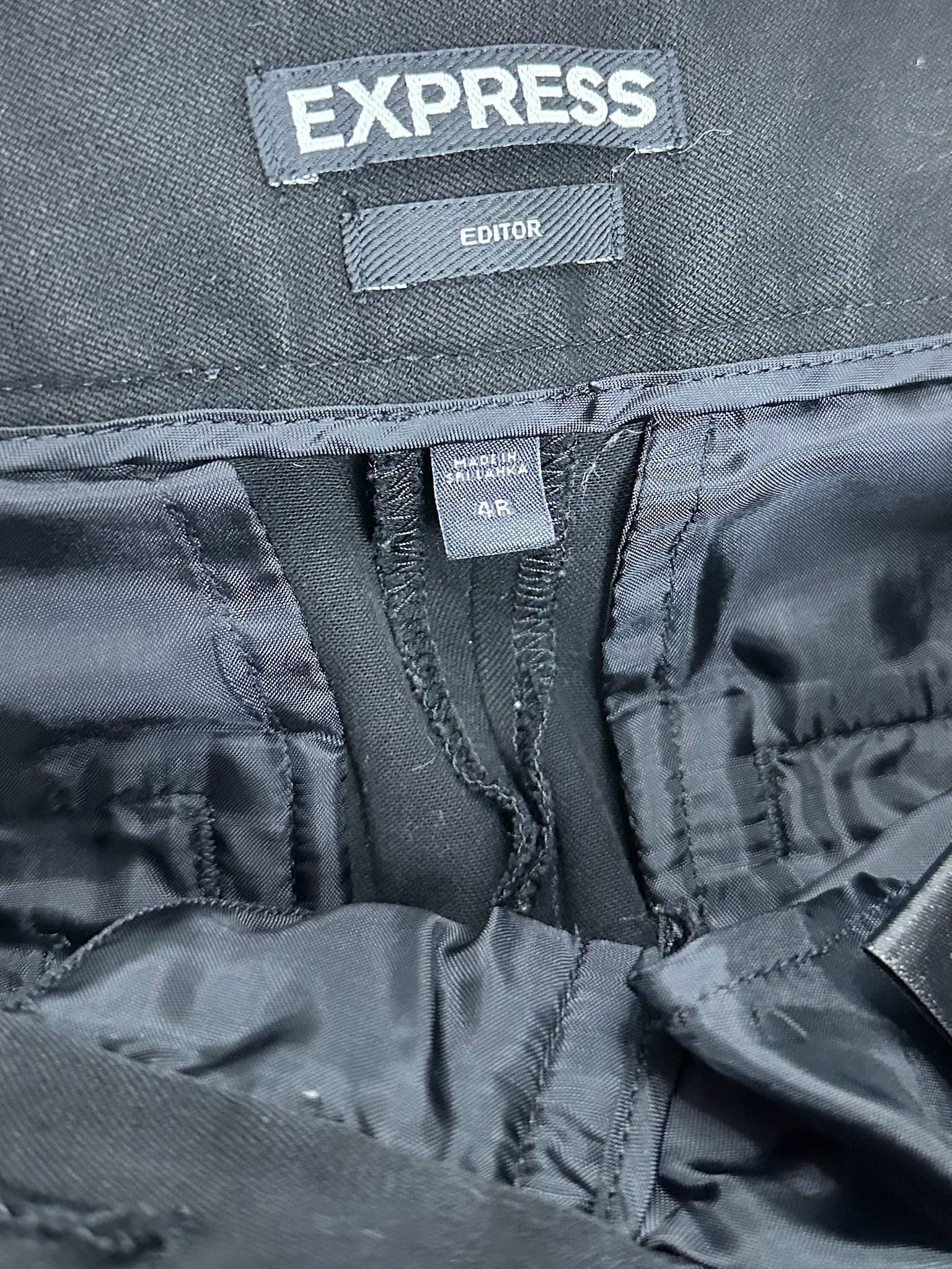 Black Editor Dress Pants By Express