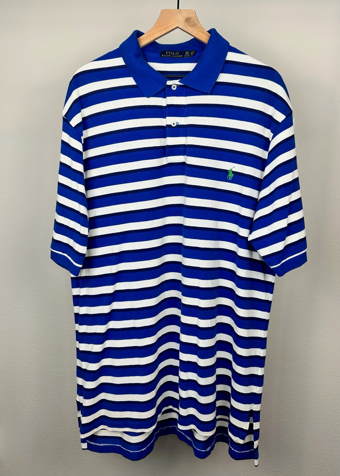 Blue and White Tall Shirt By Polo