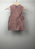 Mauve Mock Neck Tank Top