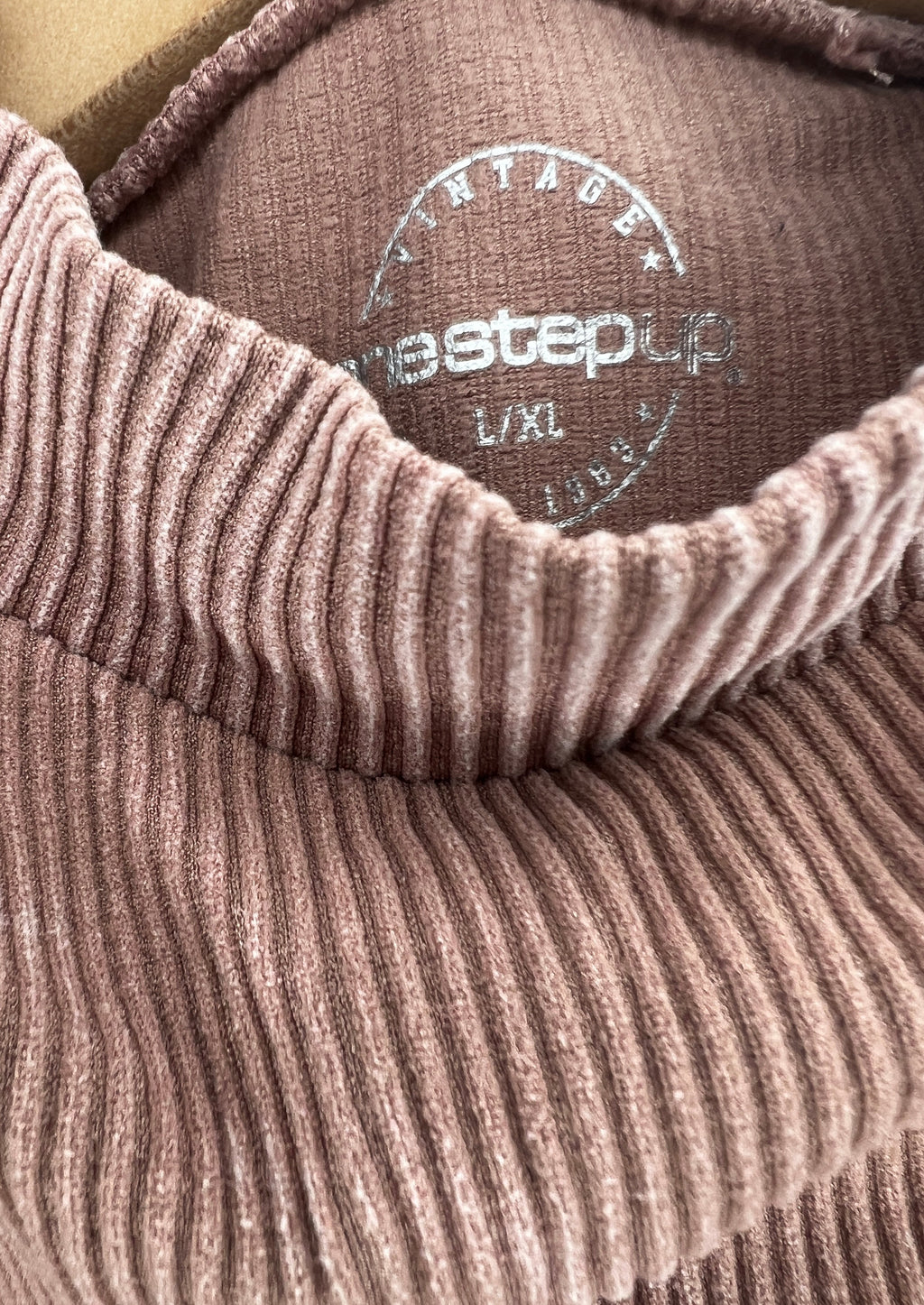 Mauve Mock Neck Tank Top