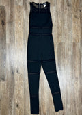 Black Mesh Jumpsuit by Fashion Nova