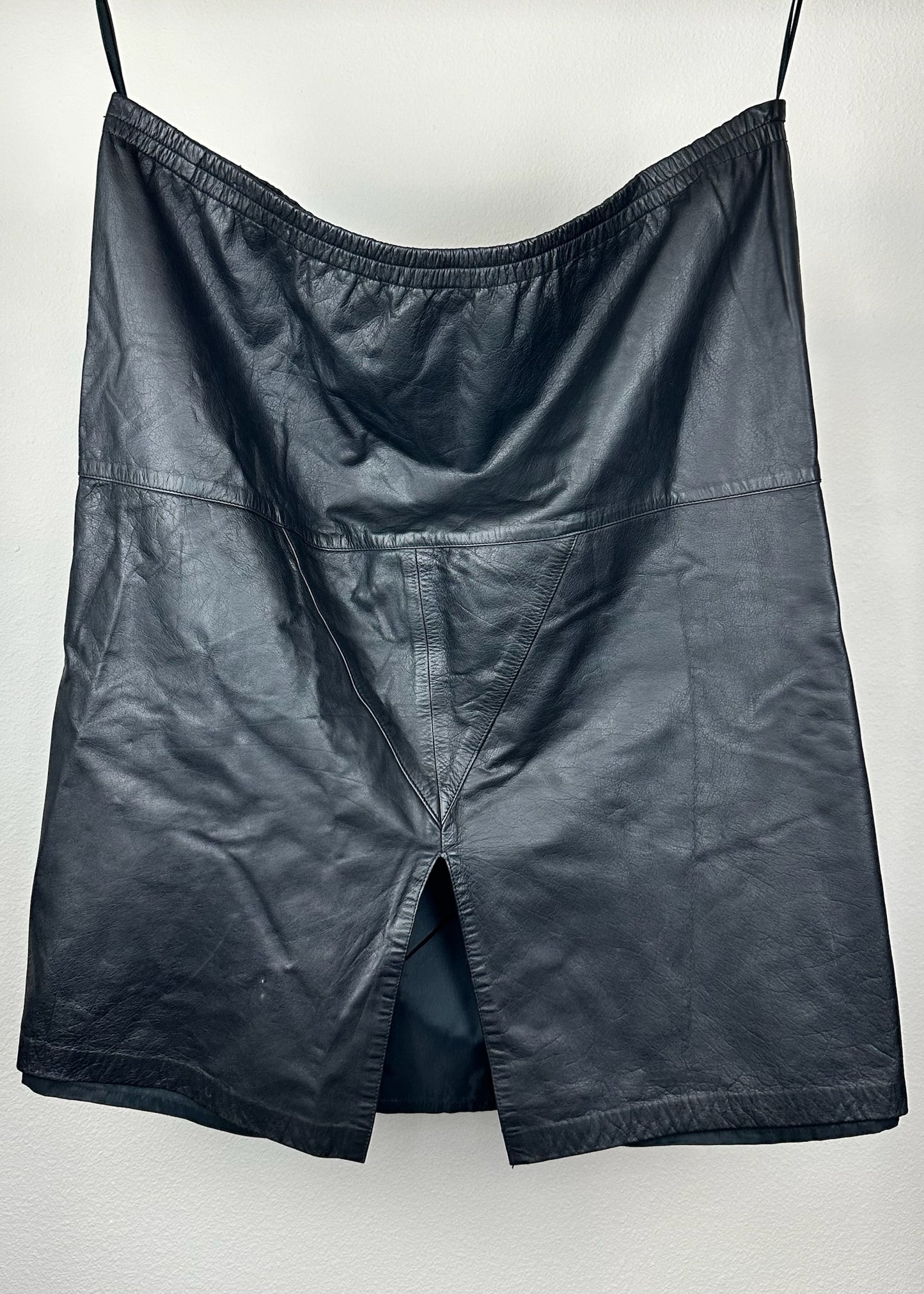 Vintage Leather Skirt by Bonnie Boerer