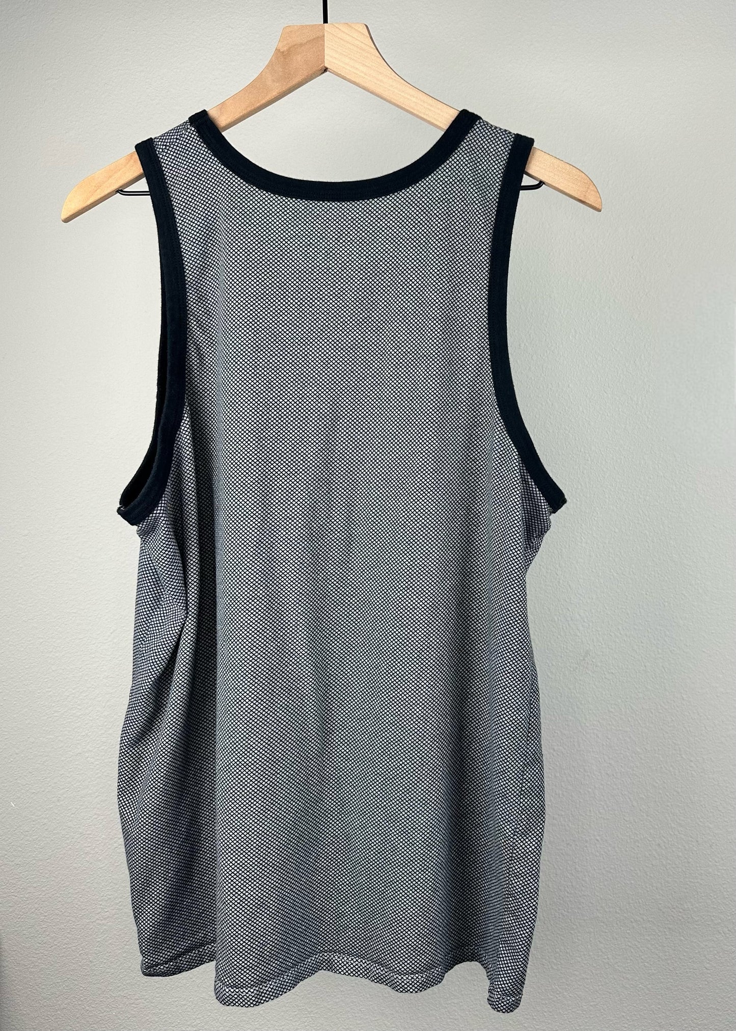 Grey and Black Tank Top By Nike
