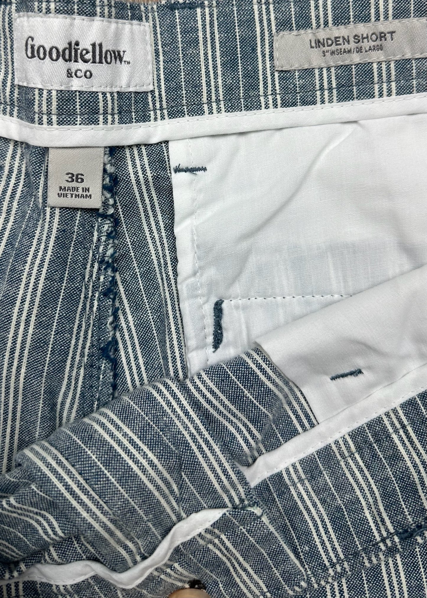 Linden Short Blue Striped by Good Fellow & co