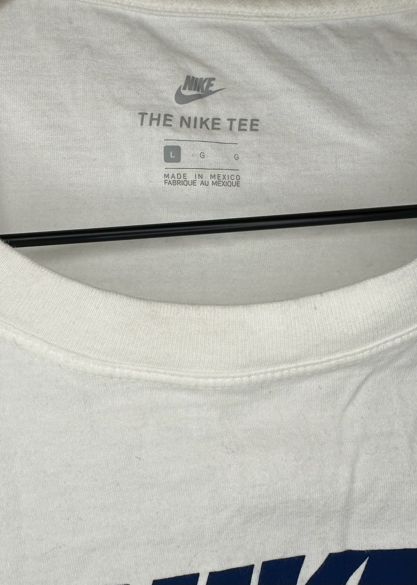 White Texas T-Shirt w/Orange Check by Nike