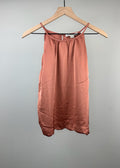 Peach Scallop Blouse by Monteau