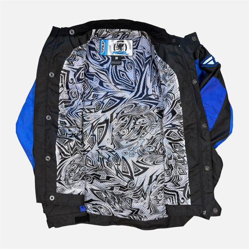 Blue Black and White Patrol Motor Jacket