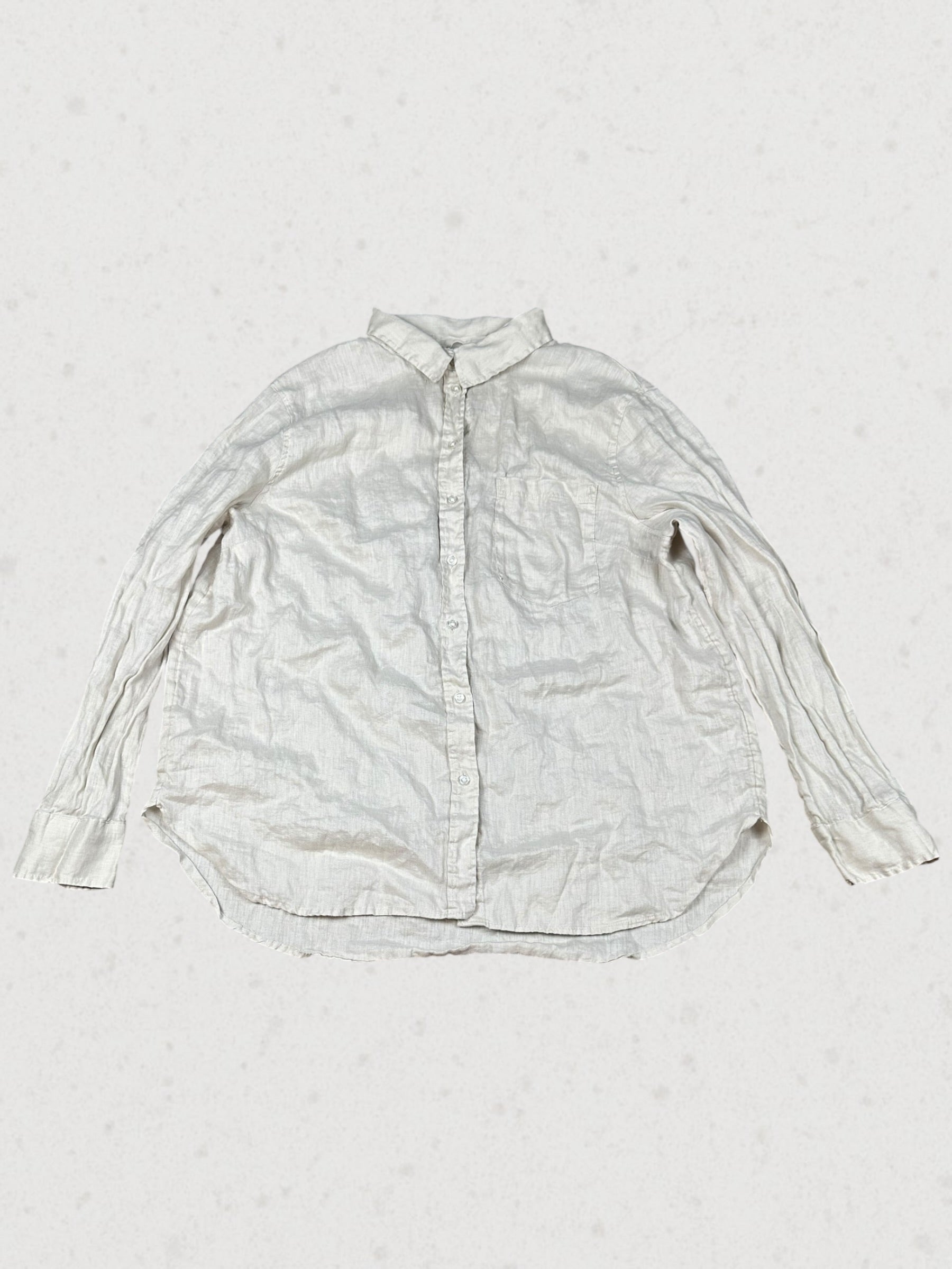 Womens Linen Button Up