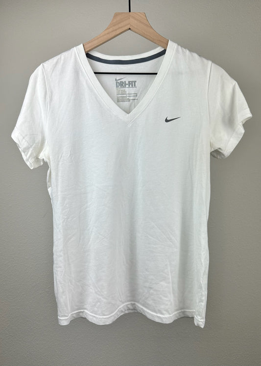 White Dri-Fit Shirt By Nike