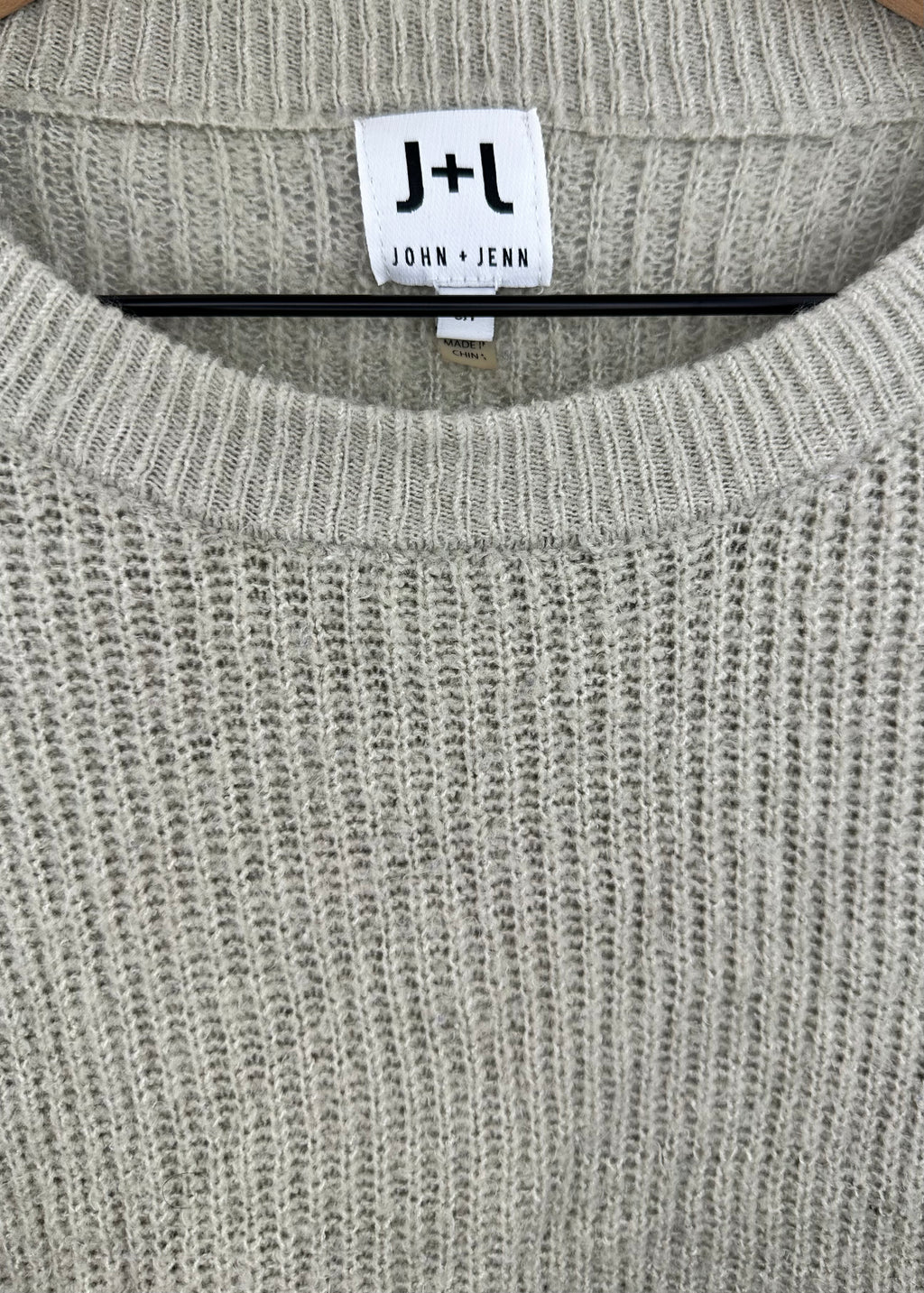 Tan and Black Sweater by John + Jen