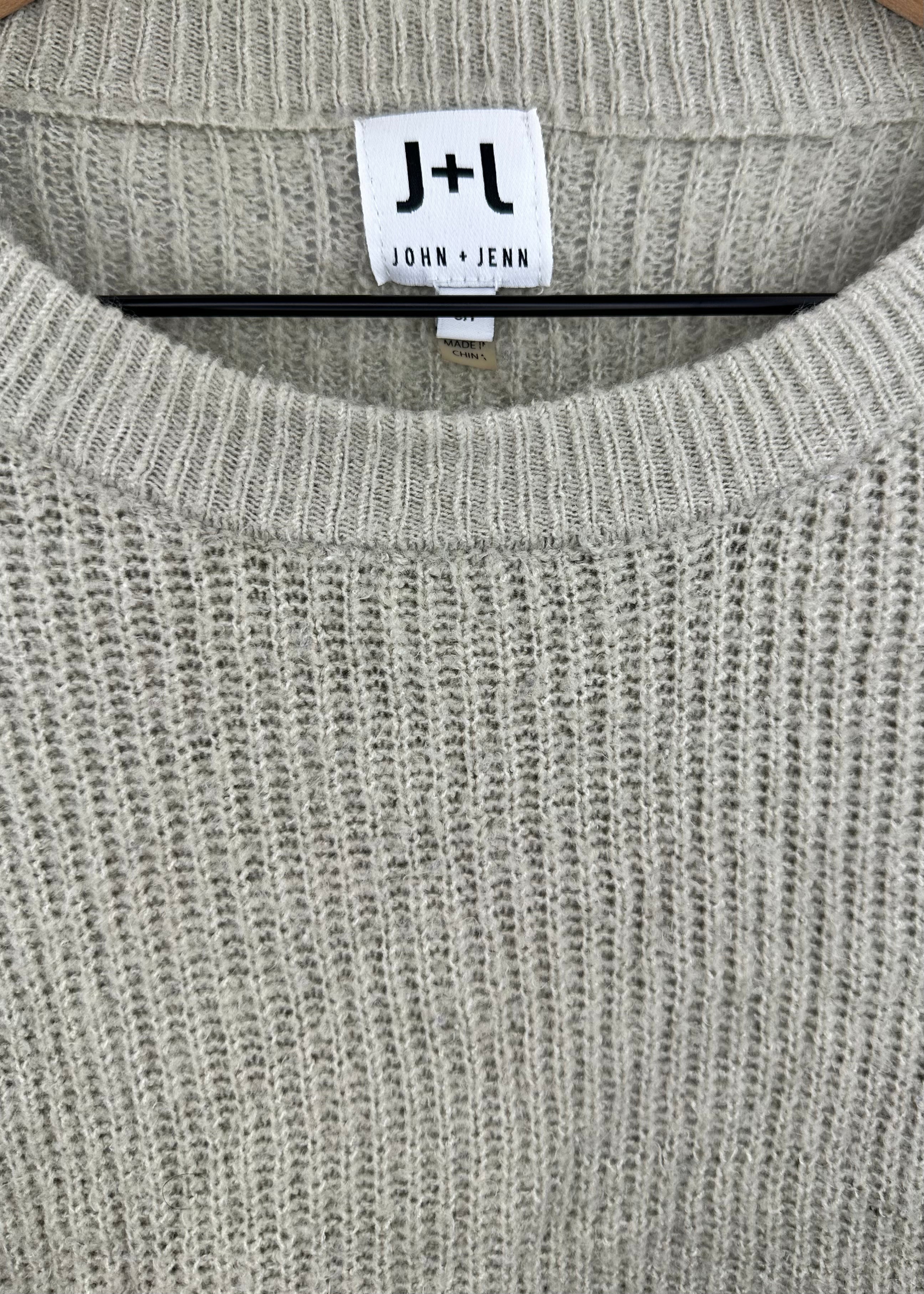 Tan and Black Sweater by John + Jen