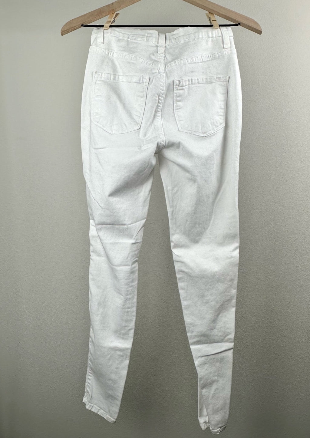 White Ripped Jeans By Fashion Nova